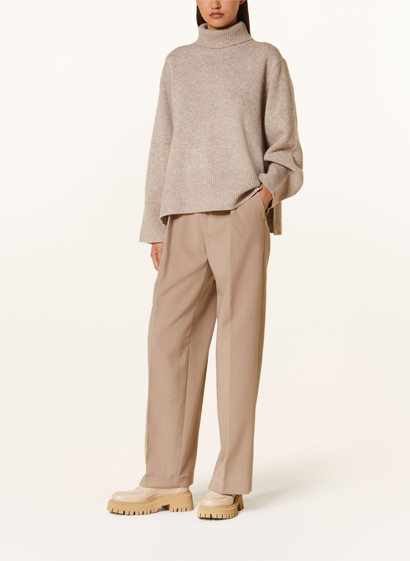 InWear Wide leg trousers WESLIAIW, Color: LIGHT GRAY (Image 2)