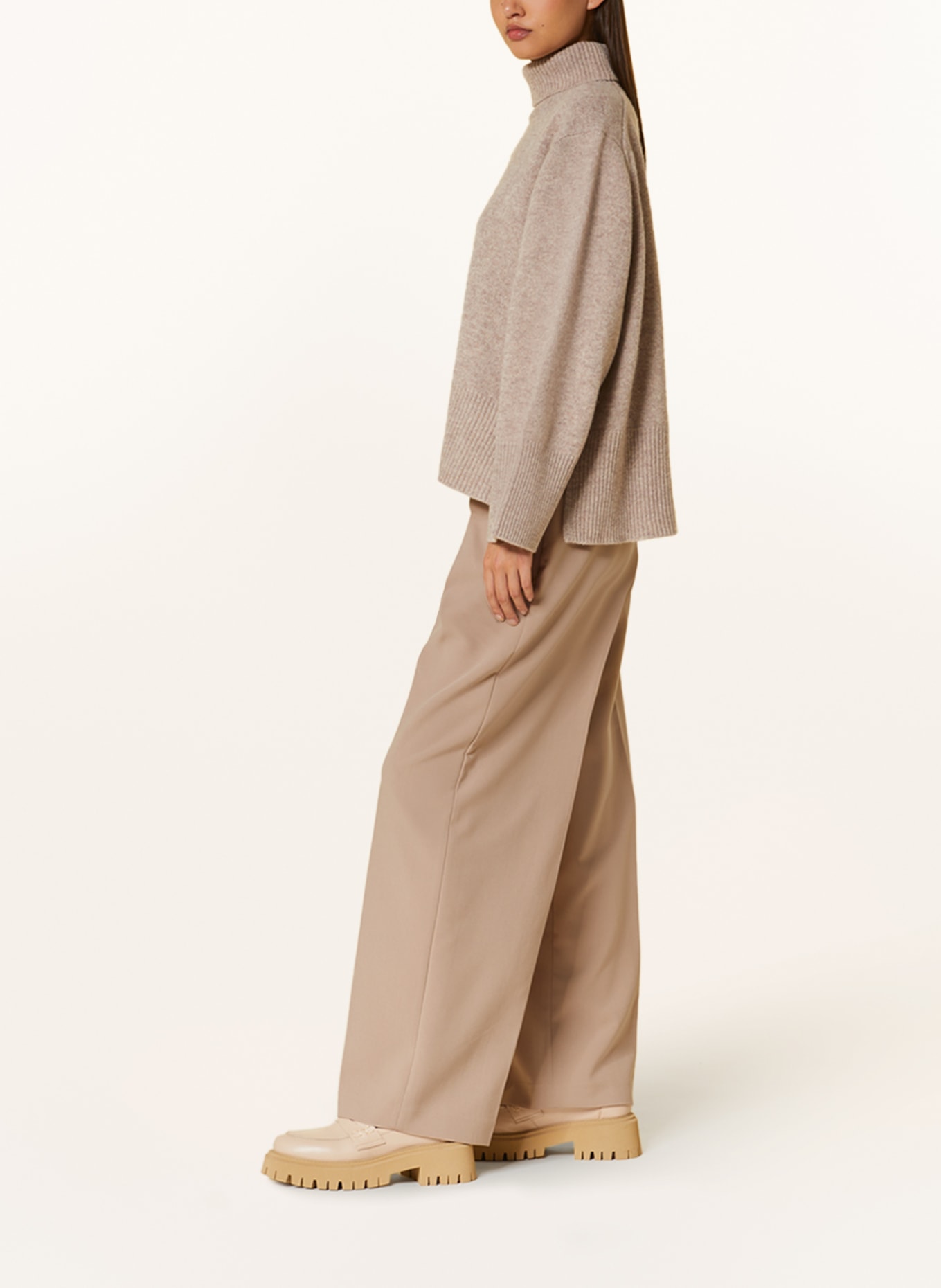InWear Wide leg trousers WESLIAIW, Color: LIGHT GRAY (Image 4)