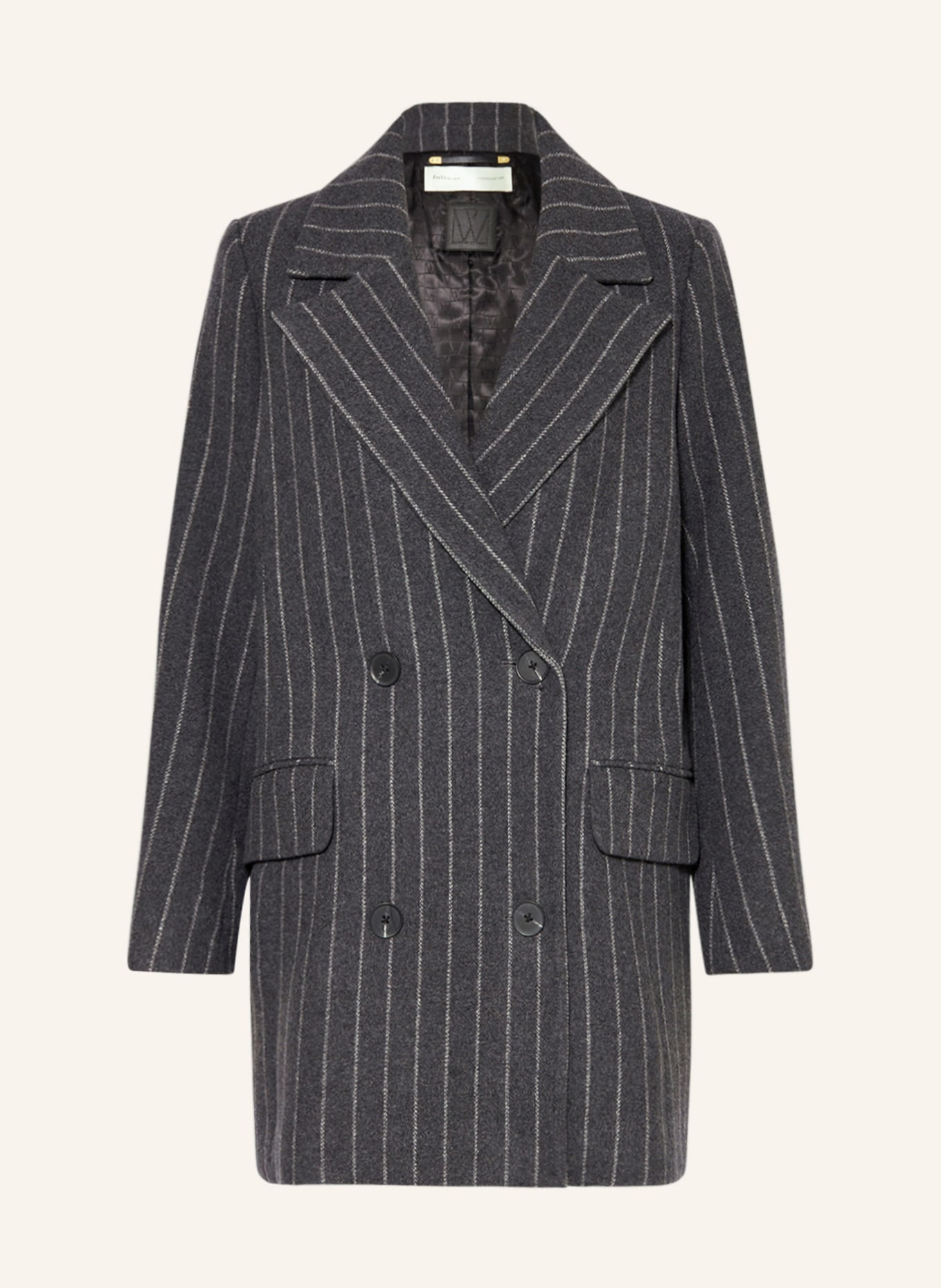 InWear Oversized wool coat PEYTONIW, Color: DARK GRAY/ GRAY (Image 1)