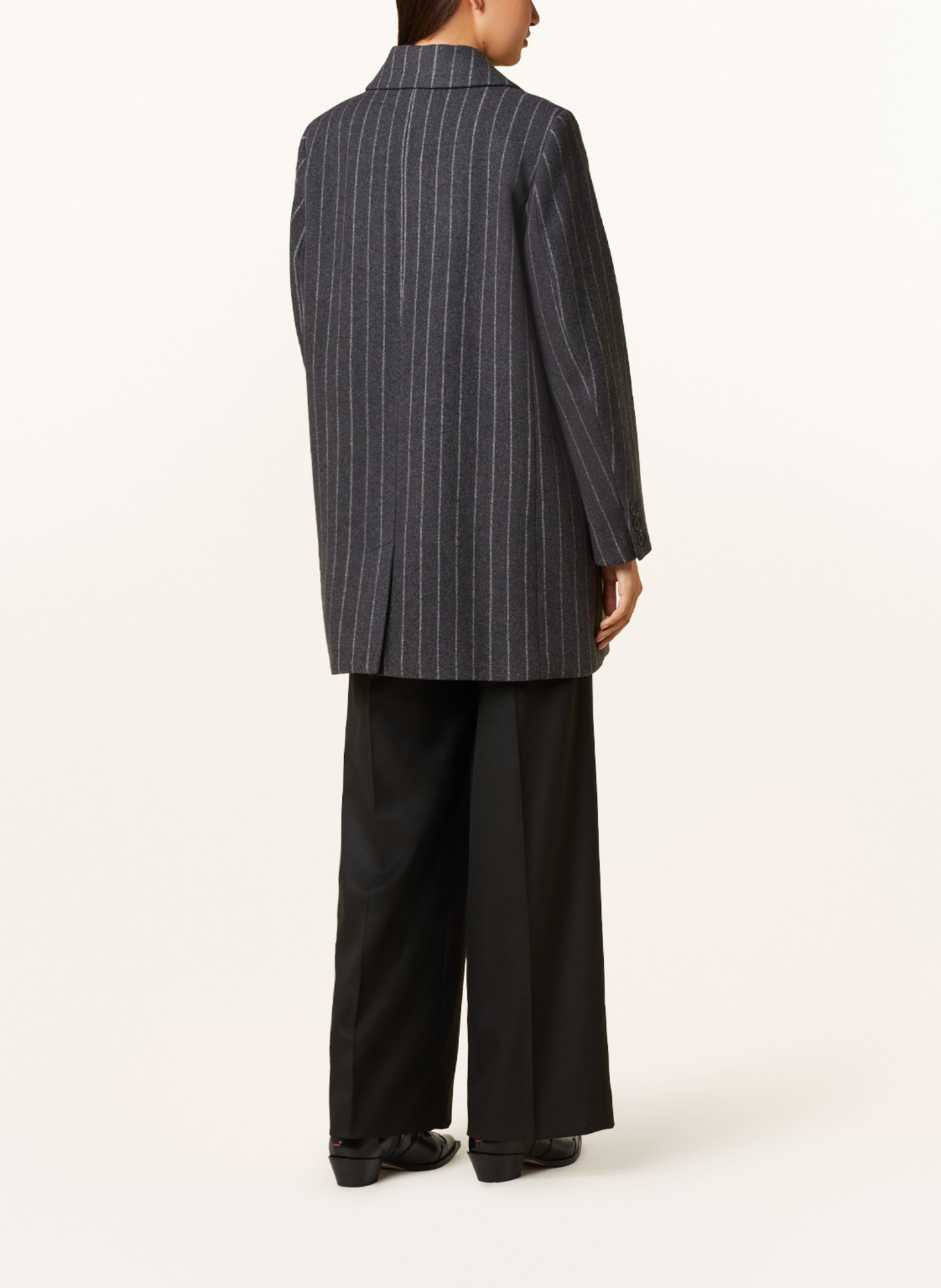 InWear Oversized wool coat PEYTONIW, Color: DARK GRAY/ GRAY (Image 3)