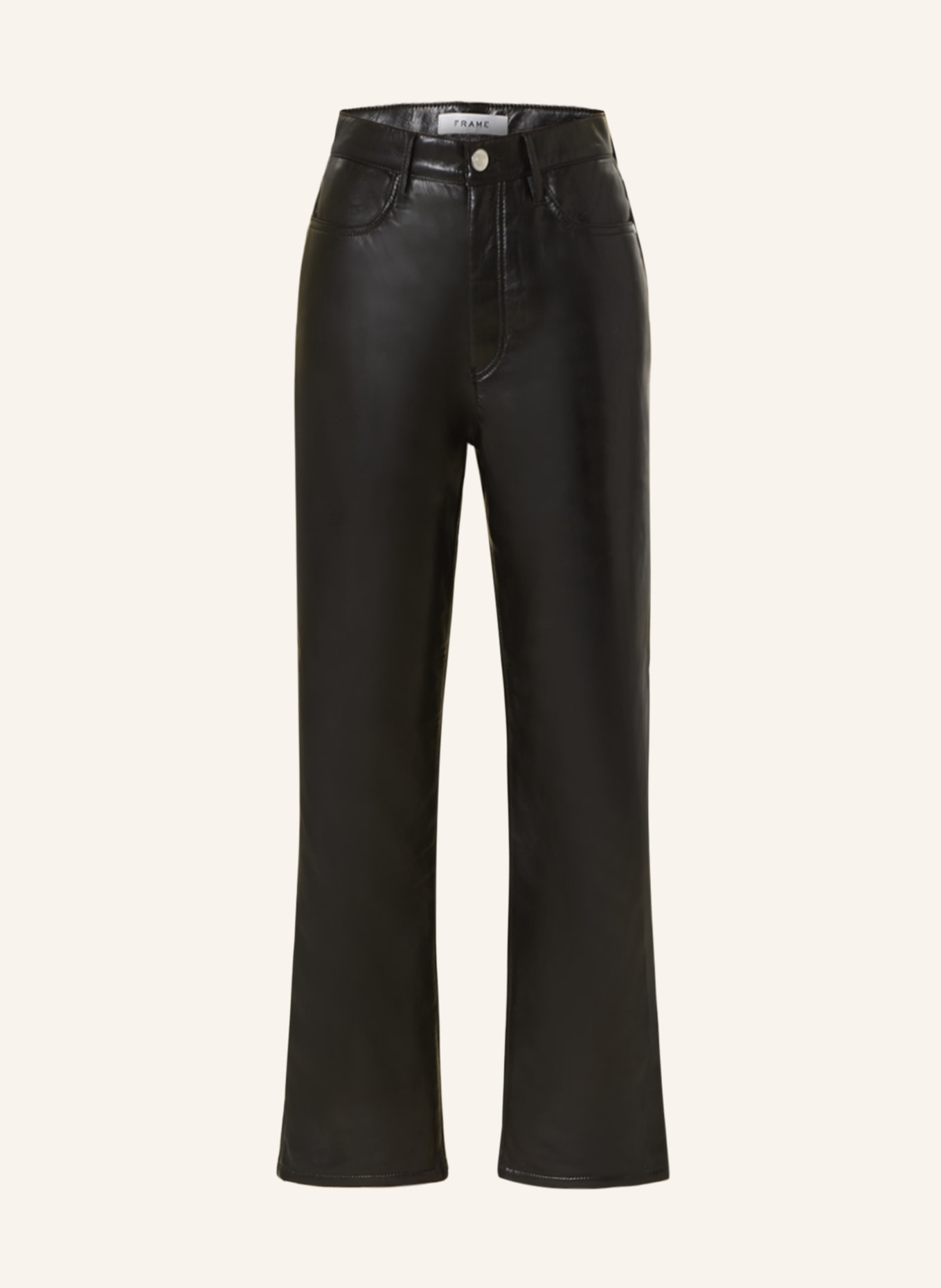 FRAME Leather trousers LE JANE, Color: BLACK (Image 1)