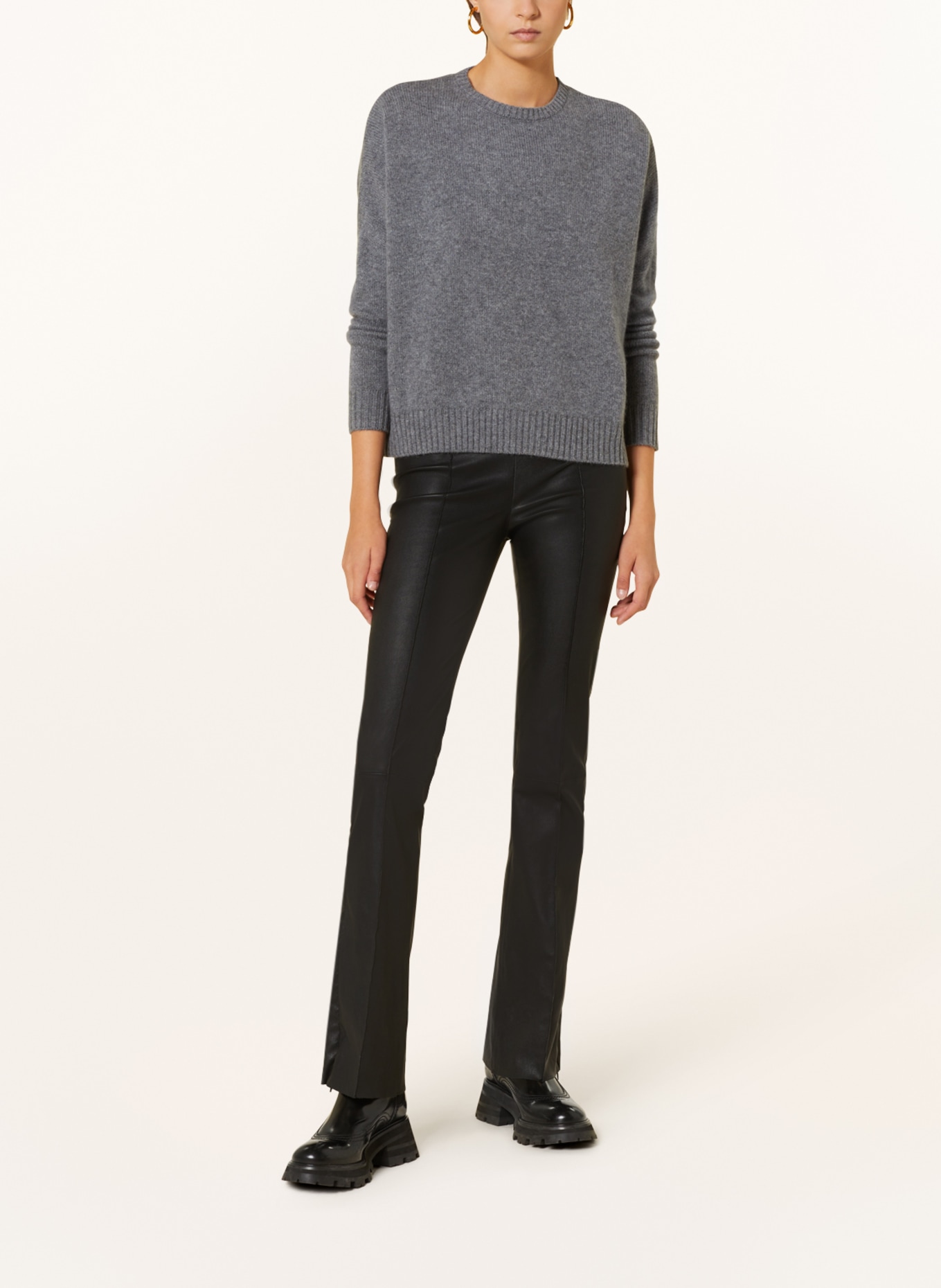 KUJTEN Cashmere-Pullover AMELIE: GRAU