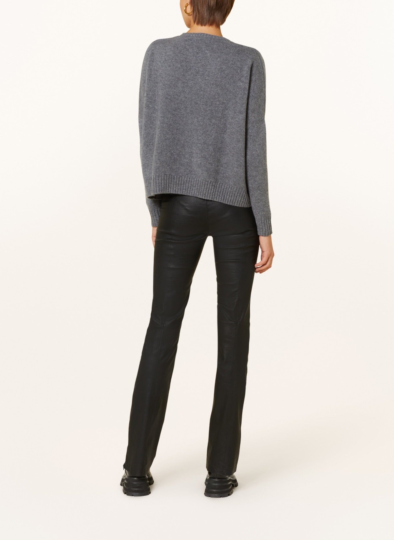 KUJTEN Cashmere-Pullover AMELIE: GRAU