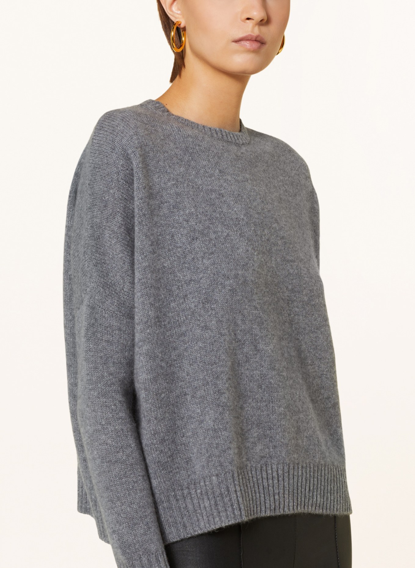 KUJTEN Cashmere-Pullover AMELIE: GRAU