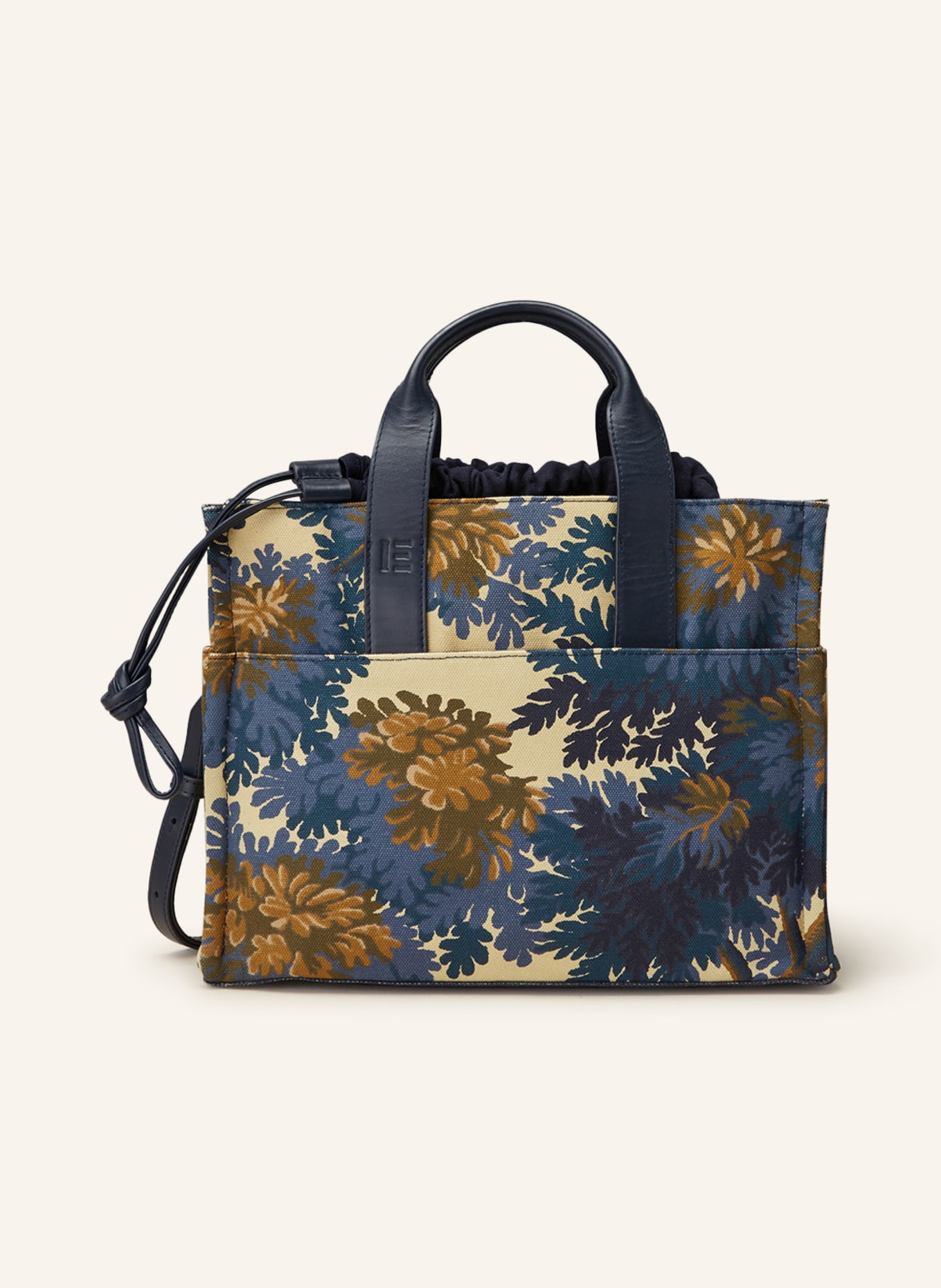 INOUI EDITIONS Handbag NINO, Color: LIGHT BROWN/ BLUE/ BROWN (Image 1)