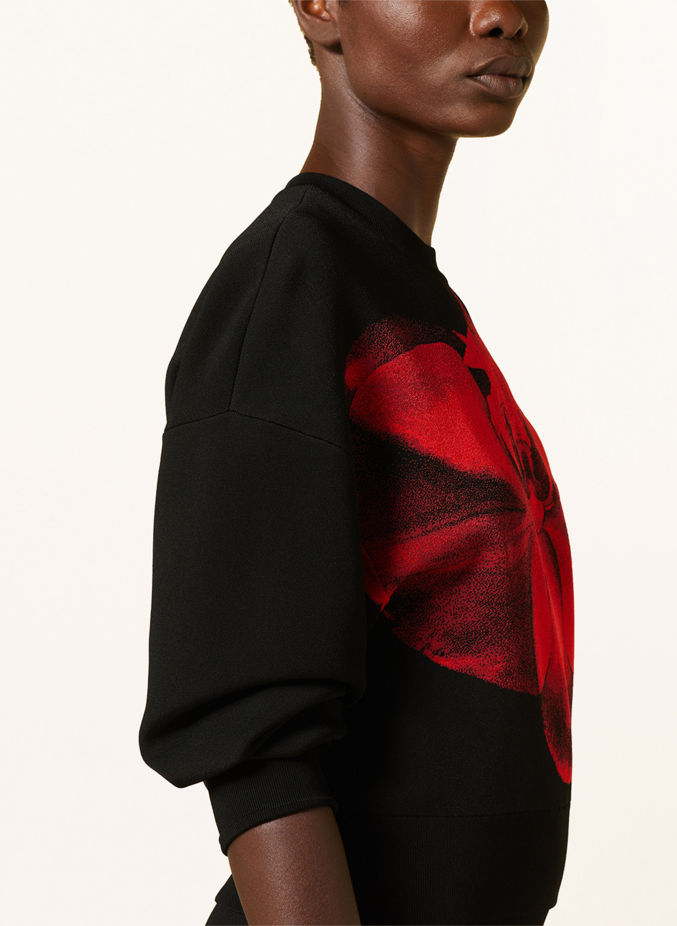 Alexander McQUEEN Sweatshirt in black red