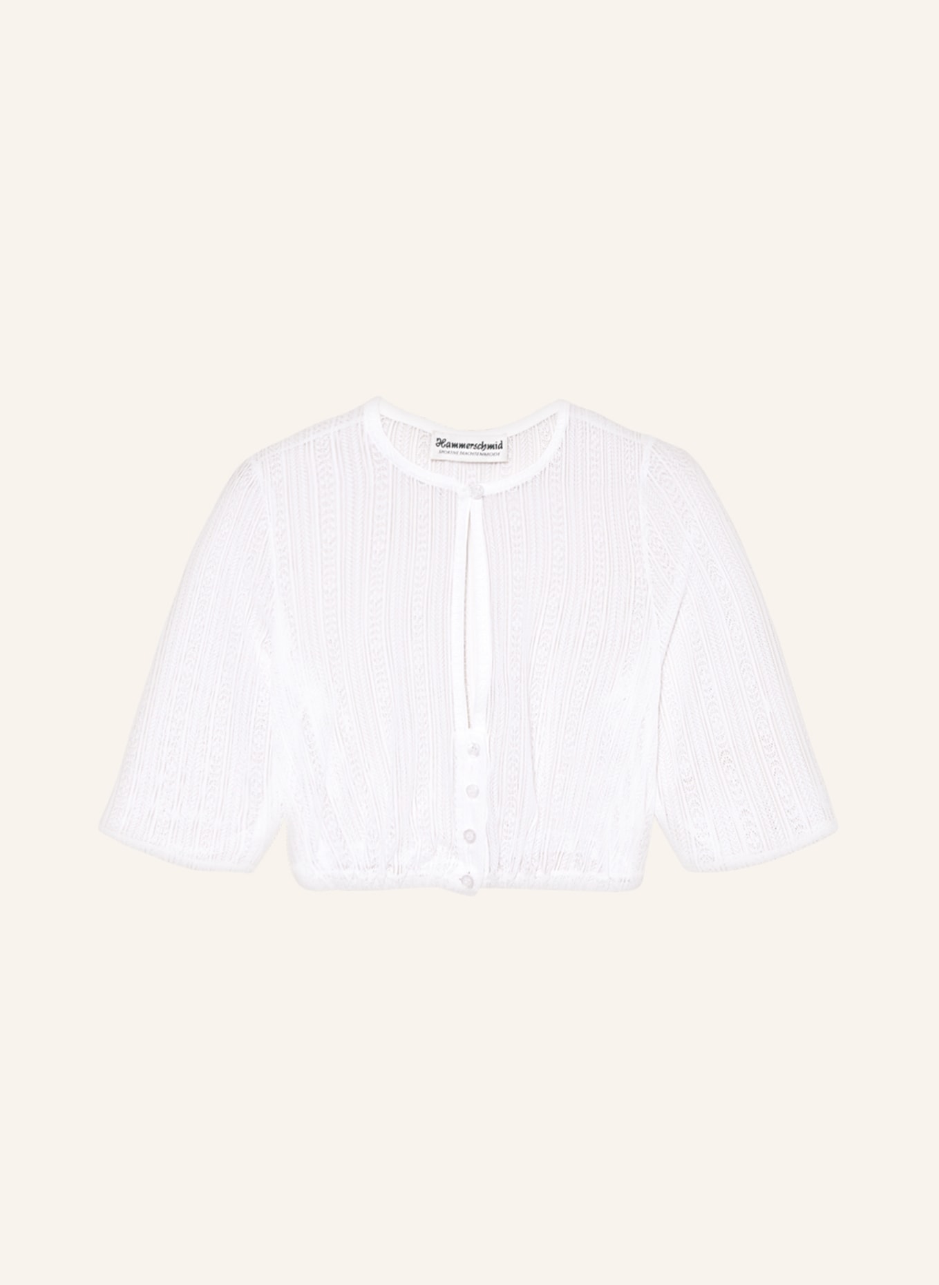 Hammerschmid Dirndl blouse made of lace, Color: WHITE (Image 1)