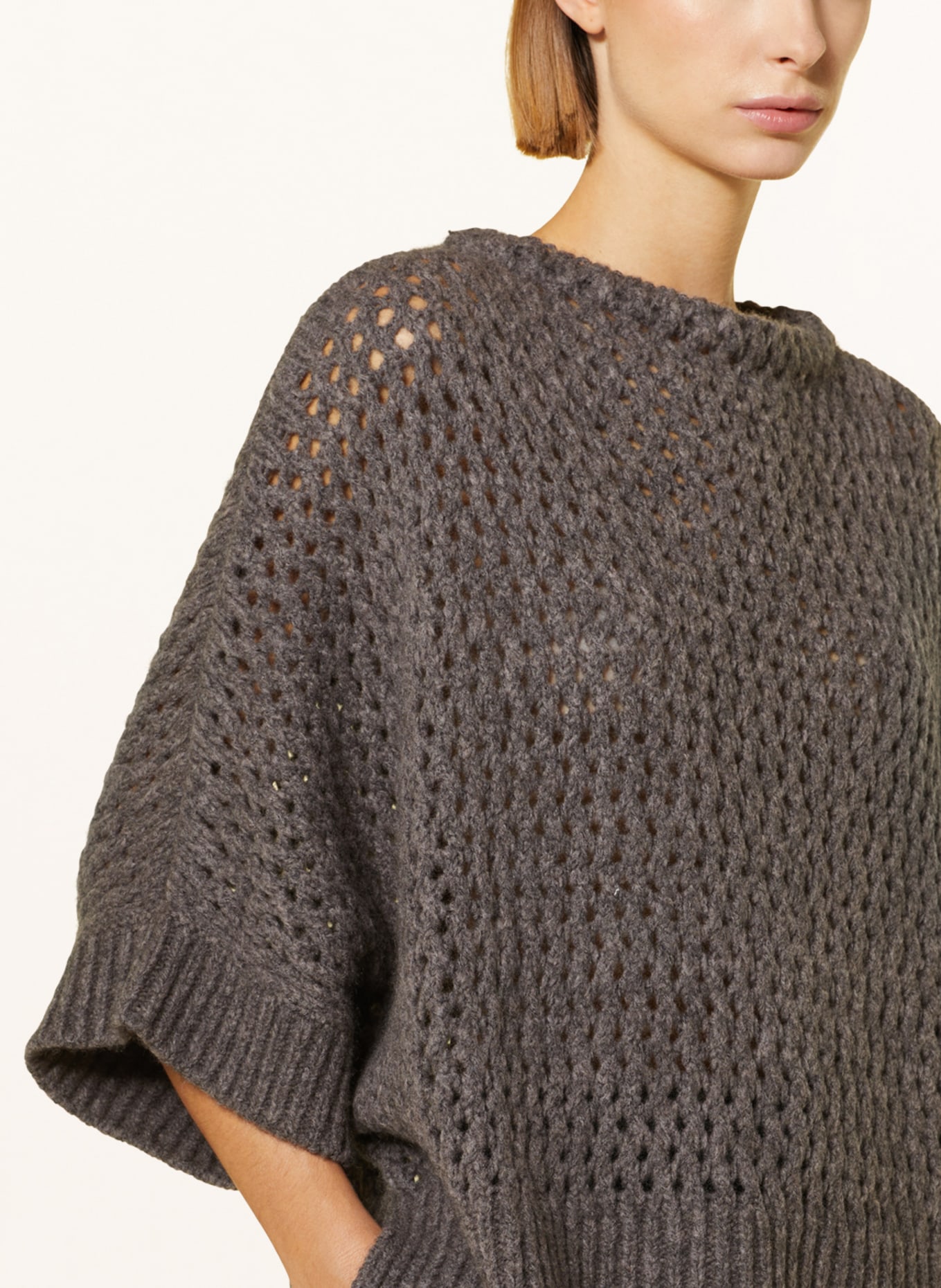 windsor. Sweter oversize, Kolor: CIEMNOBRĄZOWY (Obrazek 4)