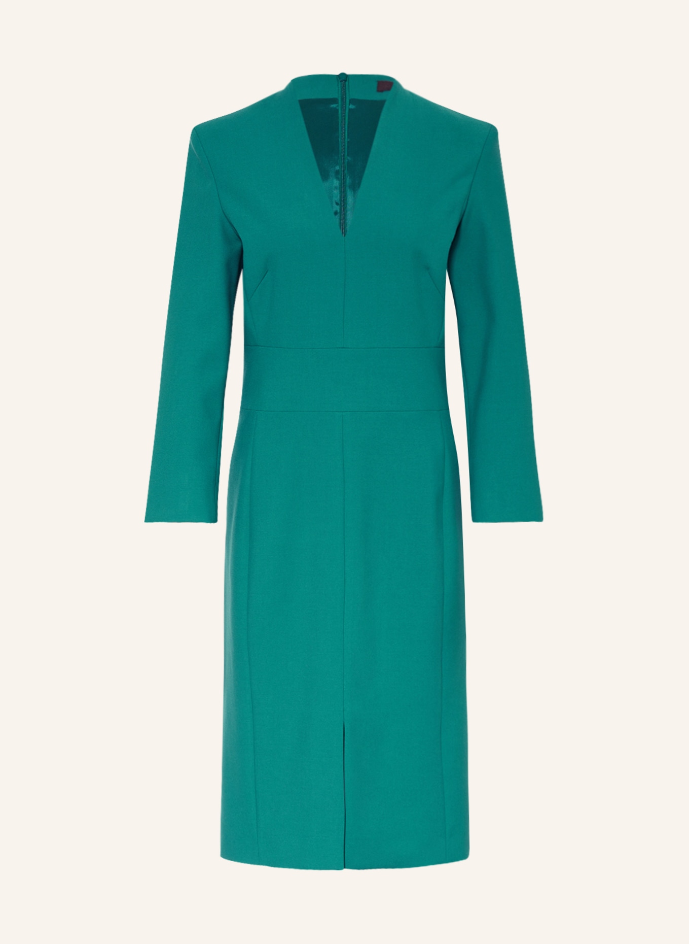 windsor. Sheath dress with 3/4 sleeves, Color: GREEN (Image 1)