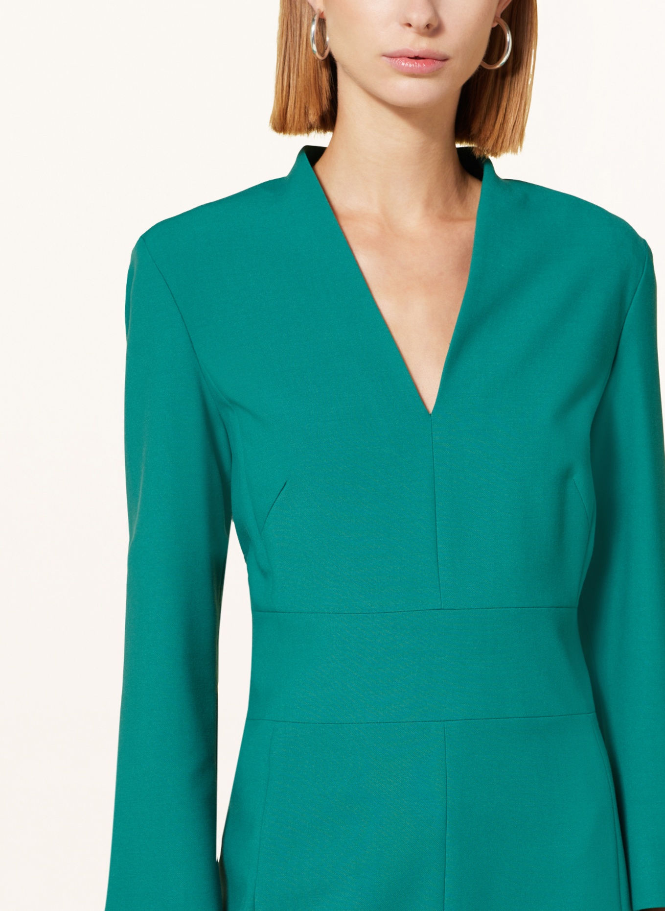 windsor. Sheath dress with 3/4 sleeves, Color: GREEN (Image 4)