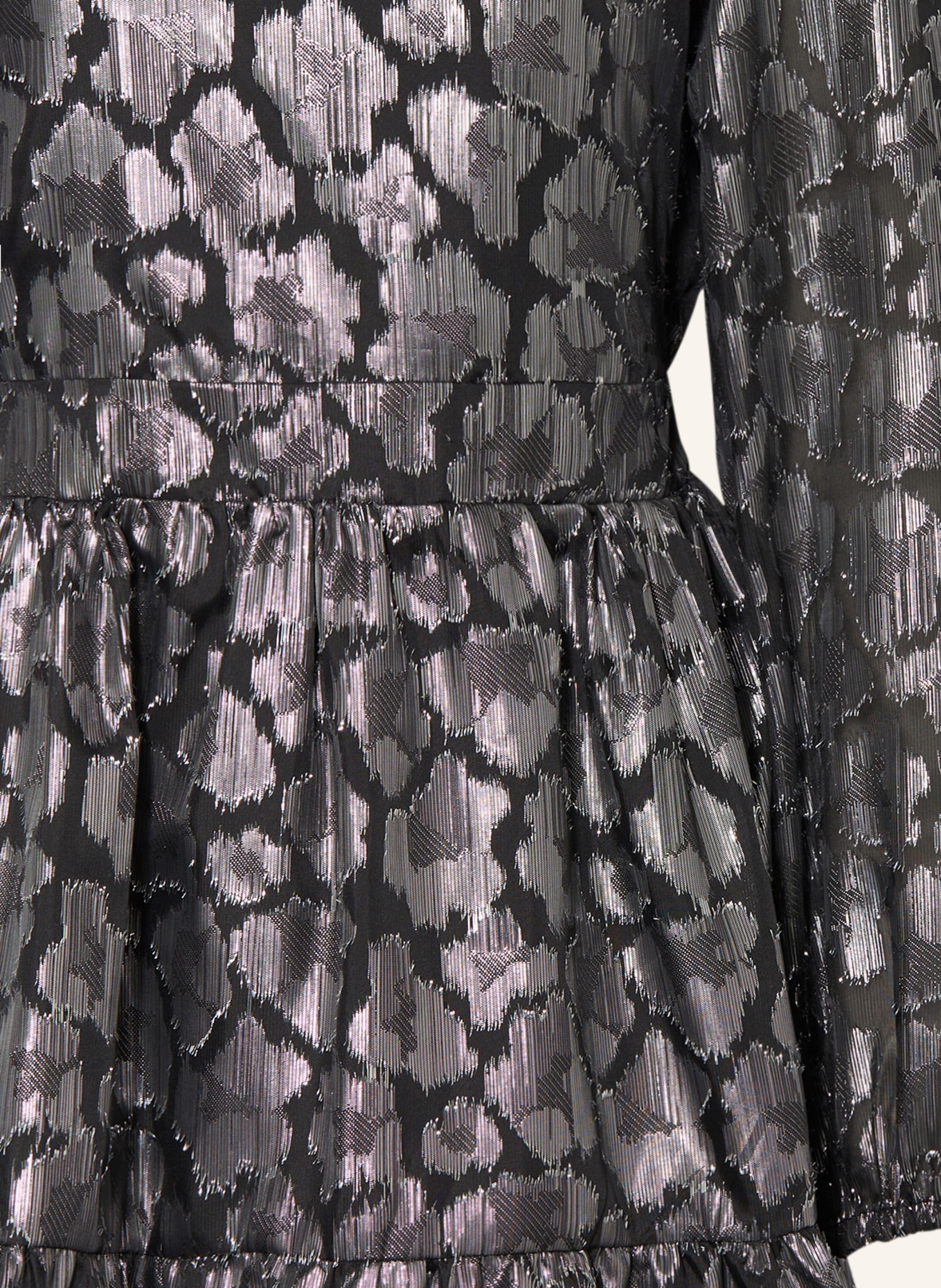 SOFIE SCHNOOR Kleid mit Glitzergarn, Farbe: SCHWARZ/ SILBER (Bild 3)