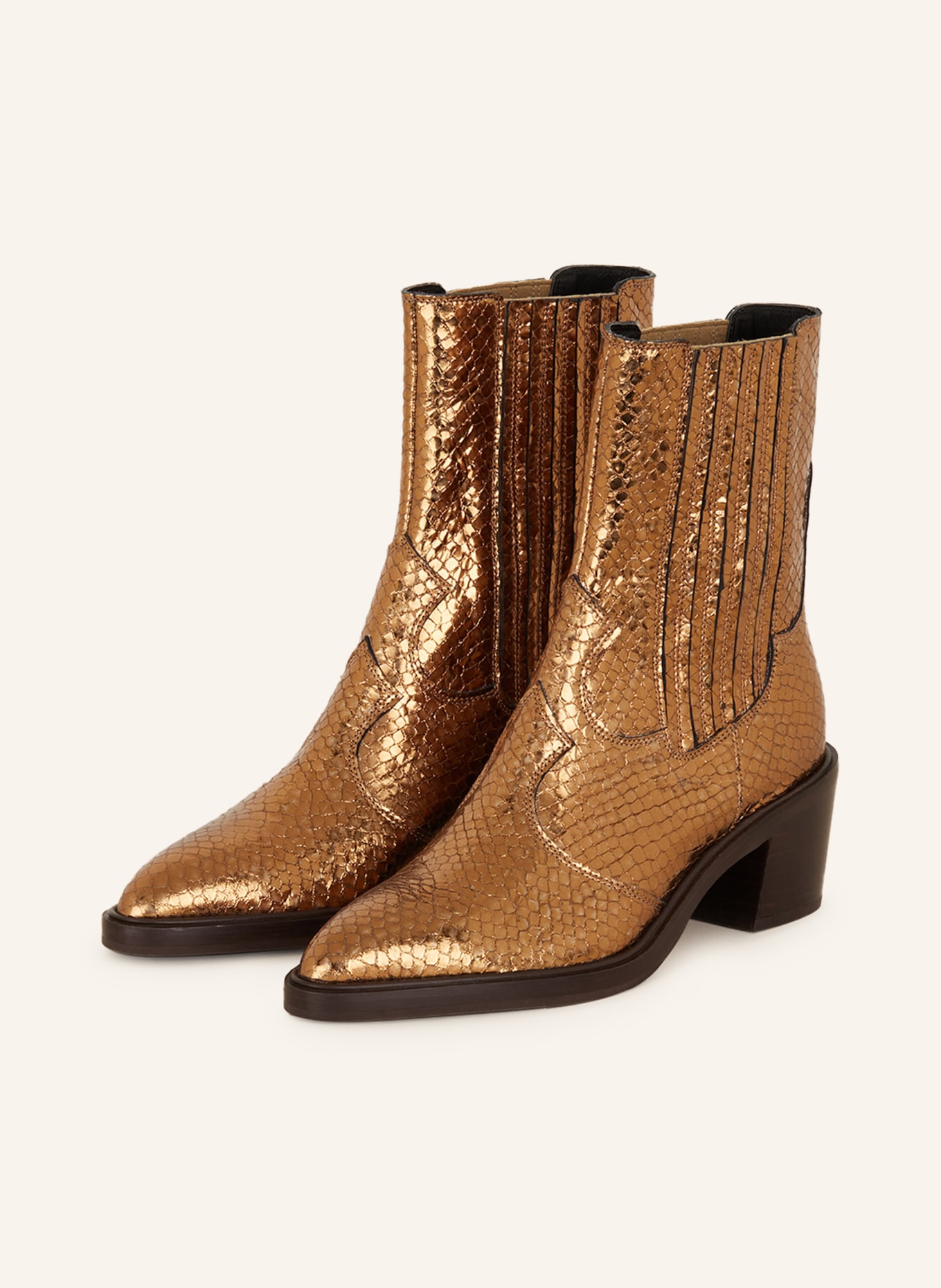PONS QUINTANA Ankle boots MARIAN, Color: GOLD (Image 1)