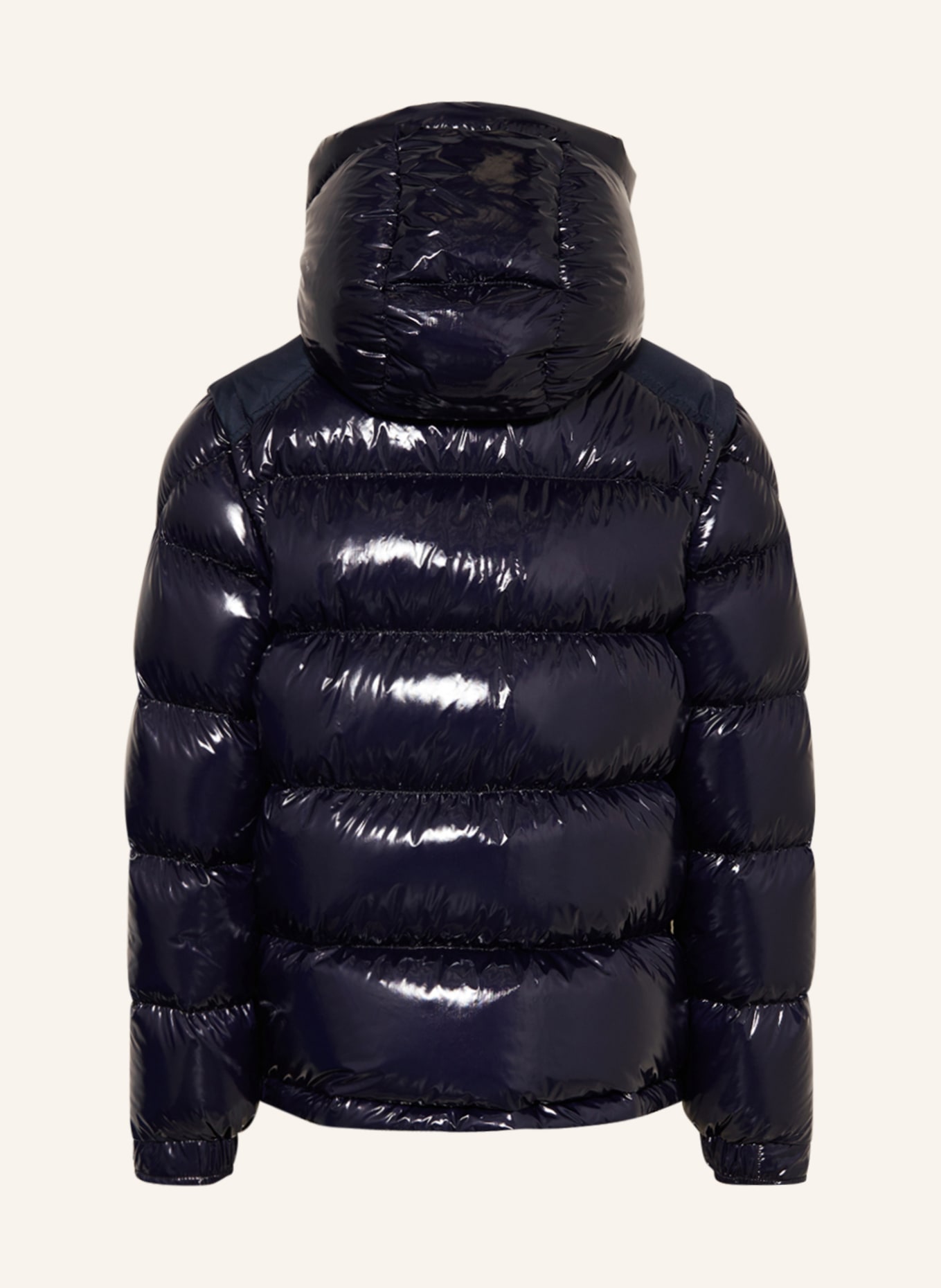 MONCLER enfant Péřová bunda KARAKORUM s odnímatelnou kapucí, Barva: TMAVĚ MODRÁ (Obrázek 2)