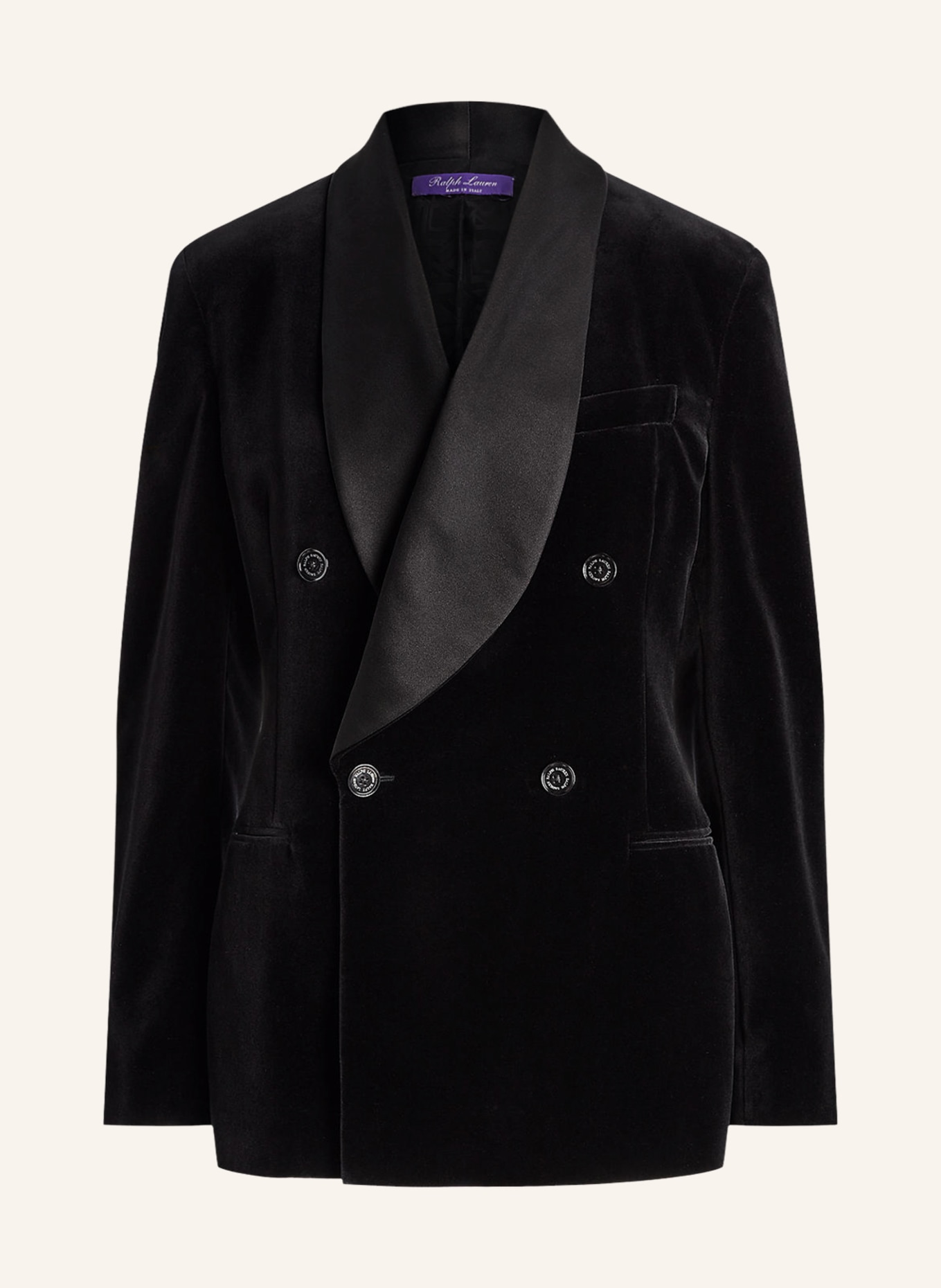 RALPH LAUREN Collection Velvet blazer GREGORY in black