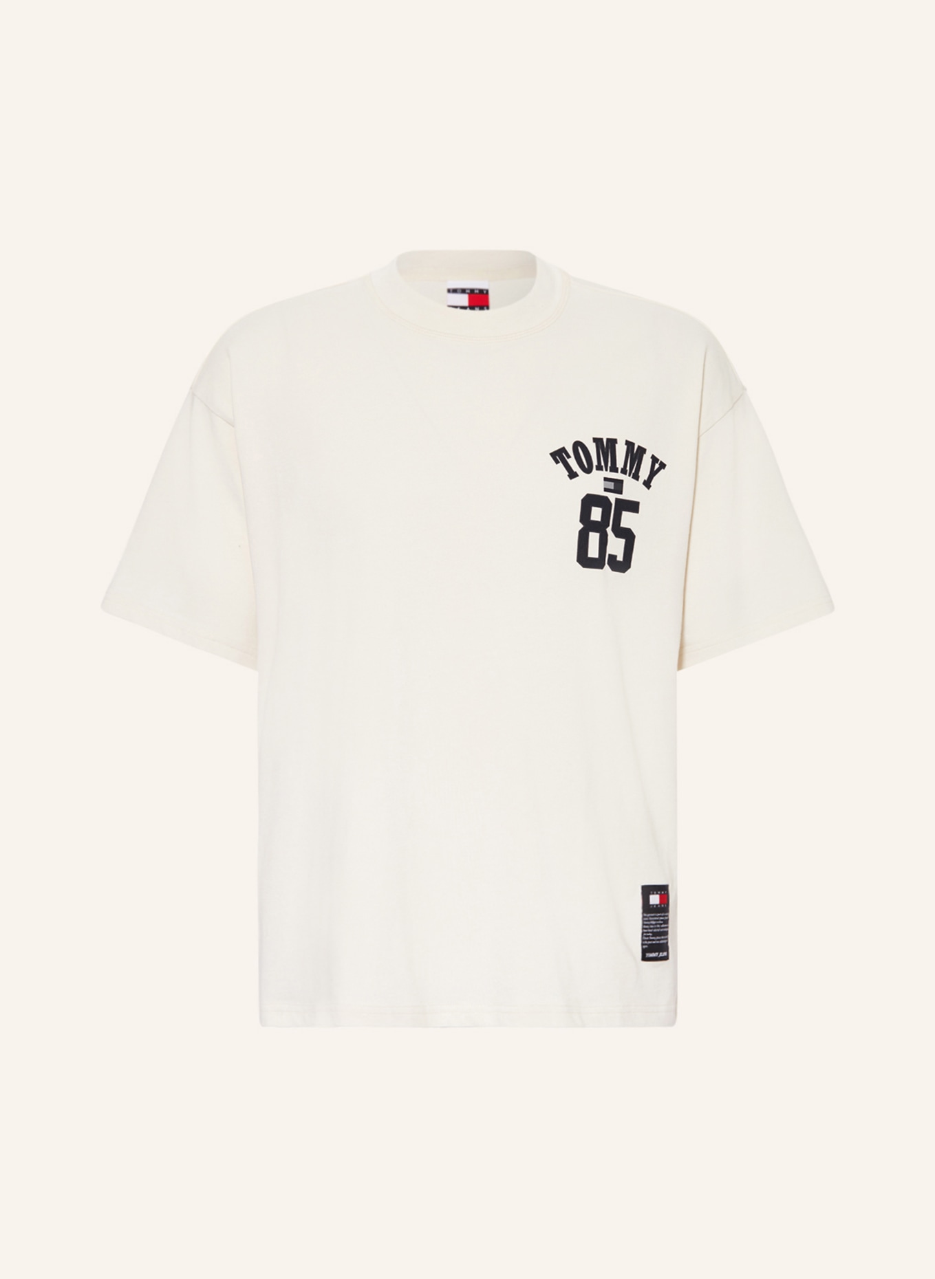 TOMMY JEANS T shirt in ecru