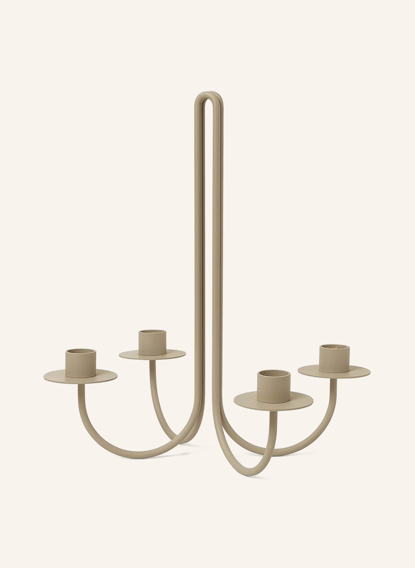 Ferm LIVING Candleholder SWAY, Color: BEIGE (Image 1)