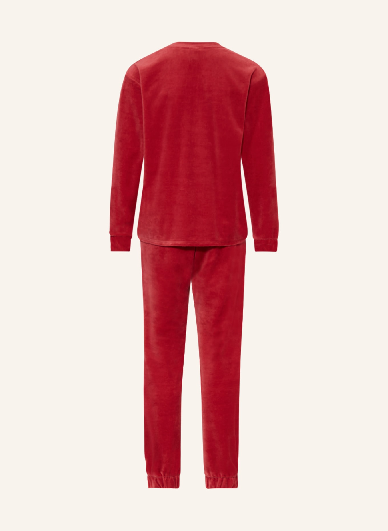 Sanetta Schlafanzug aus Nicki, Farbe: ROT (Bild 2)