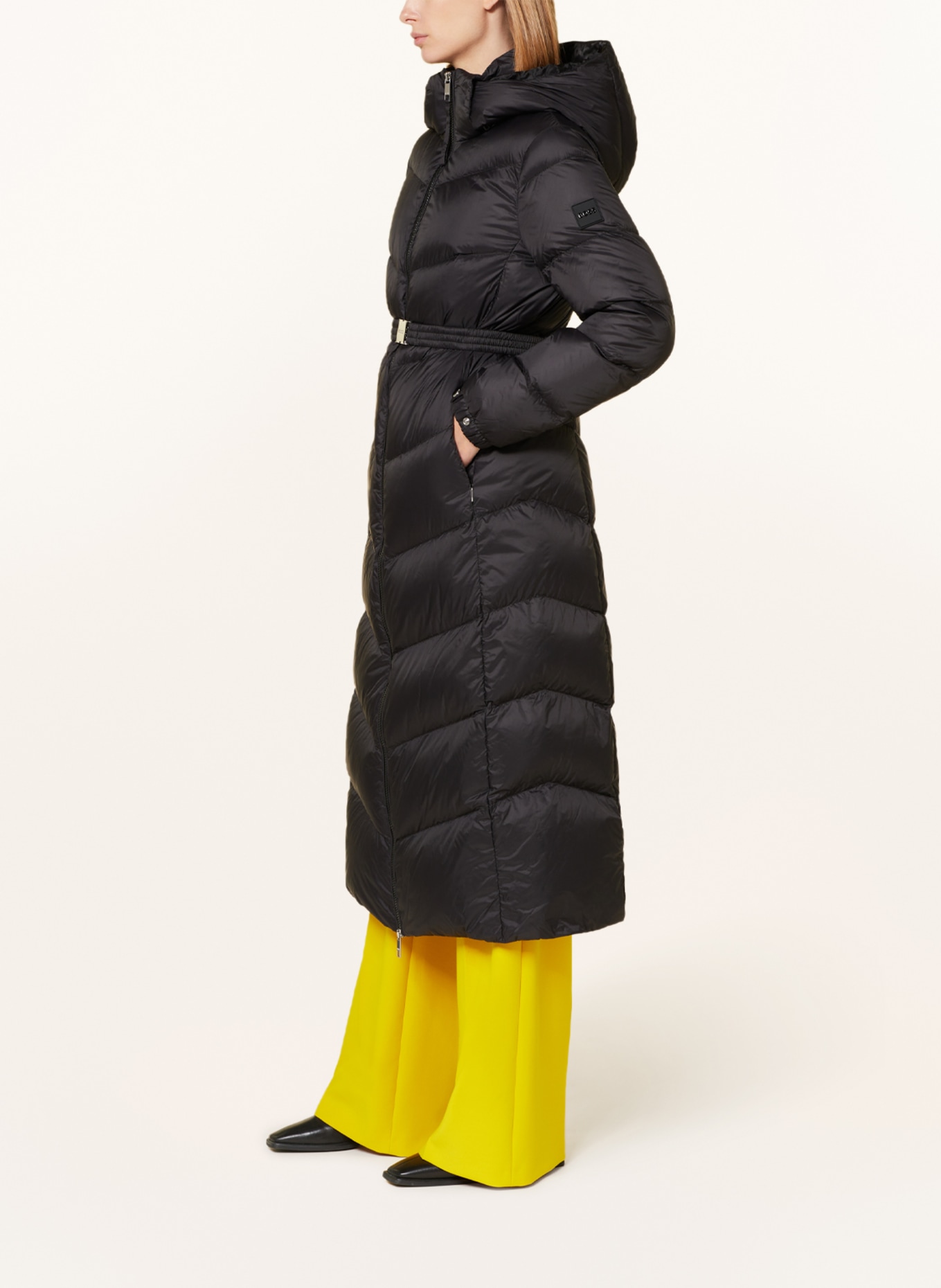 BOSS Péřový kabát PAMAXI2 s odnímatelnou kapucí, Barva: ČERNÁ (Obrázek 4)