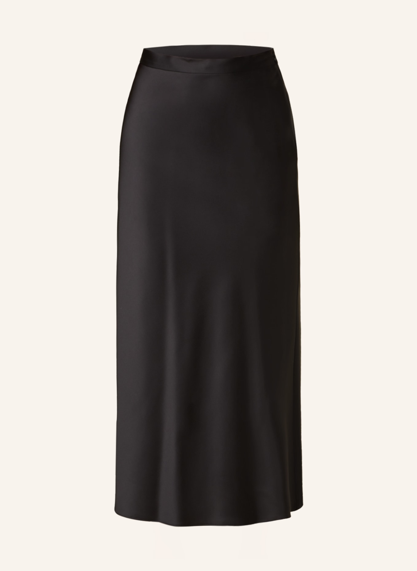 BOSS Satin skirt VINAREA, Color: BLACK (Image 1)