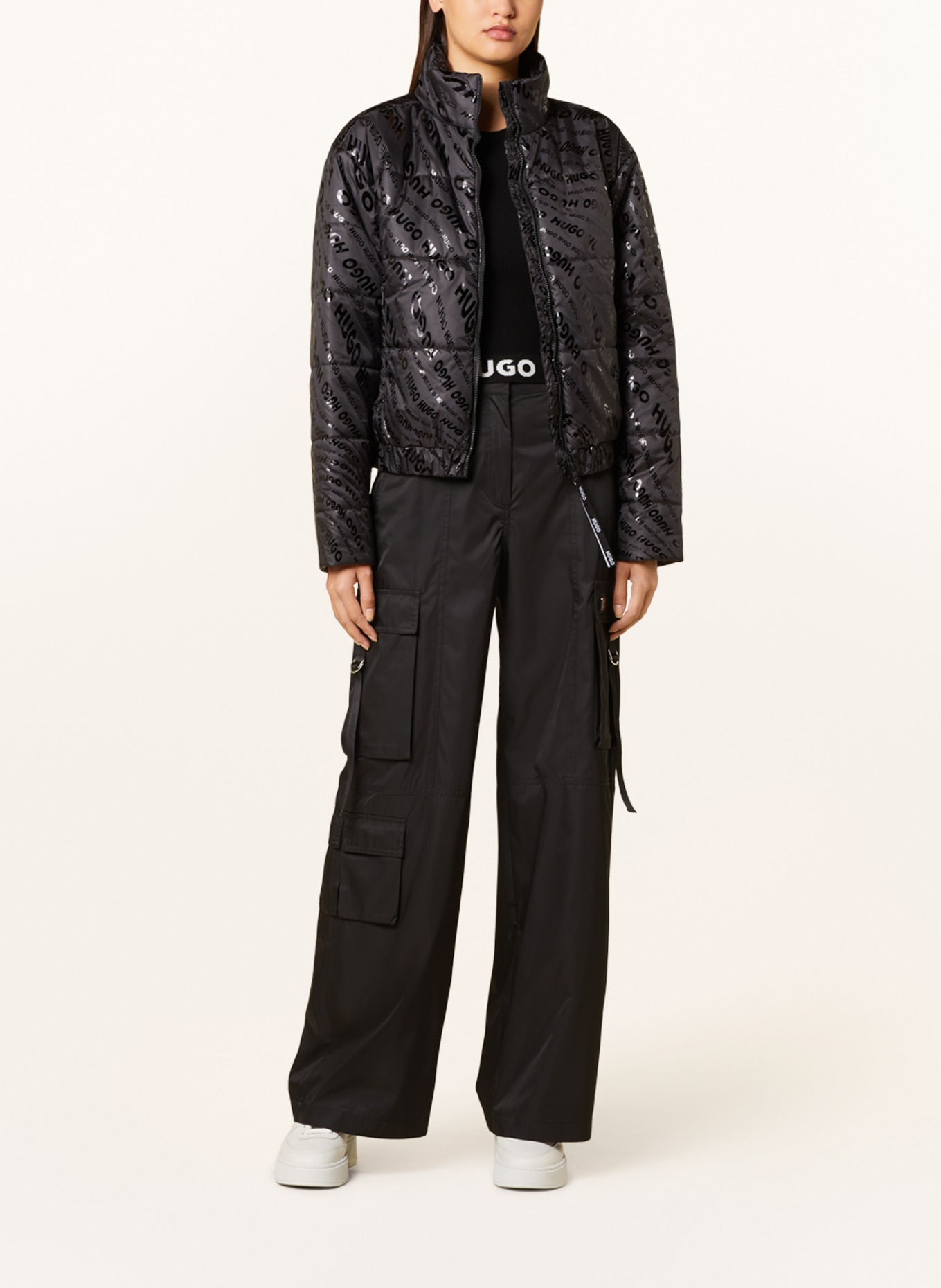 HUGO Quilted jacket FELARA, Color: BLACK (Image 2)