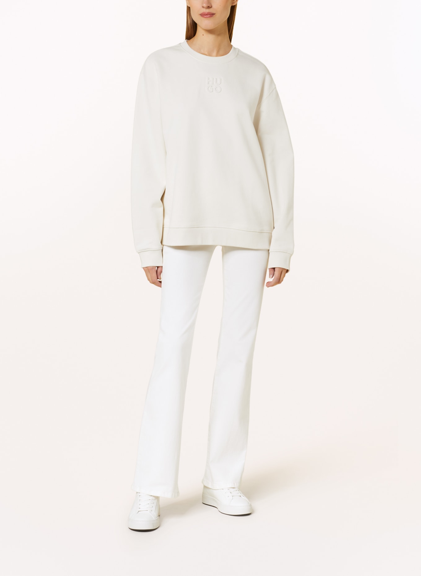 HUGO Sweatshirt CLASSIC CREW, Color: WHITE (Image 2)