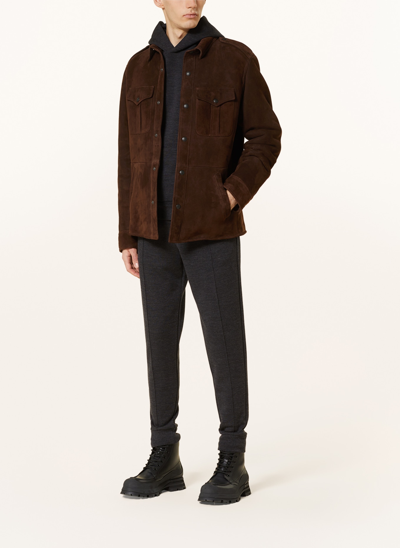 Ralph lauren purple new arrivals label leather jacket