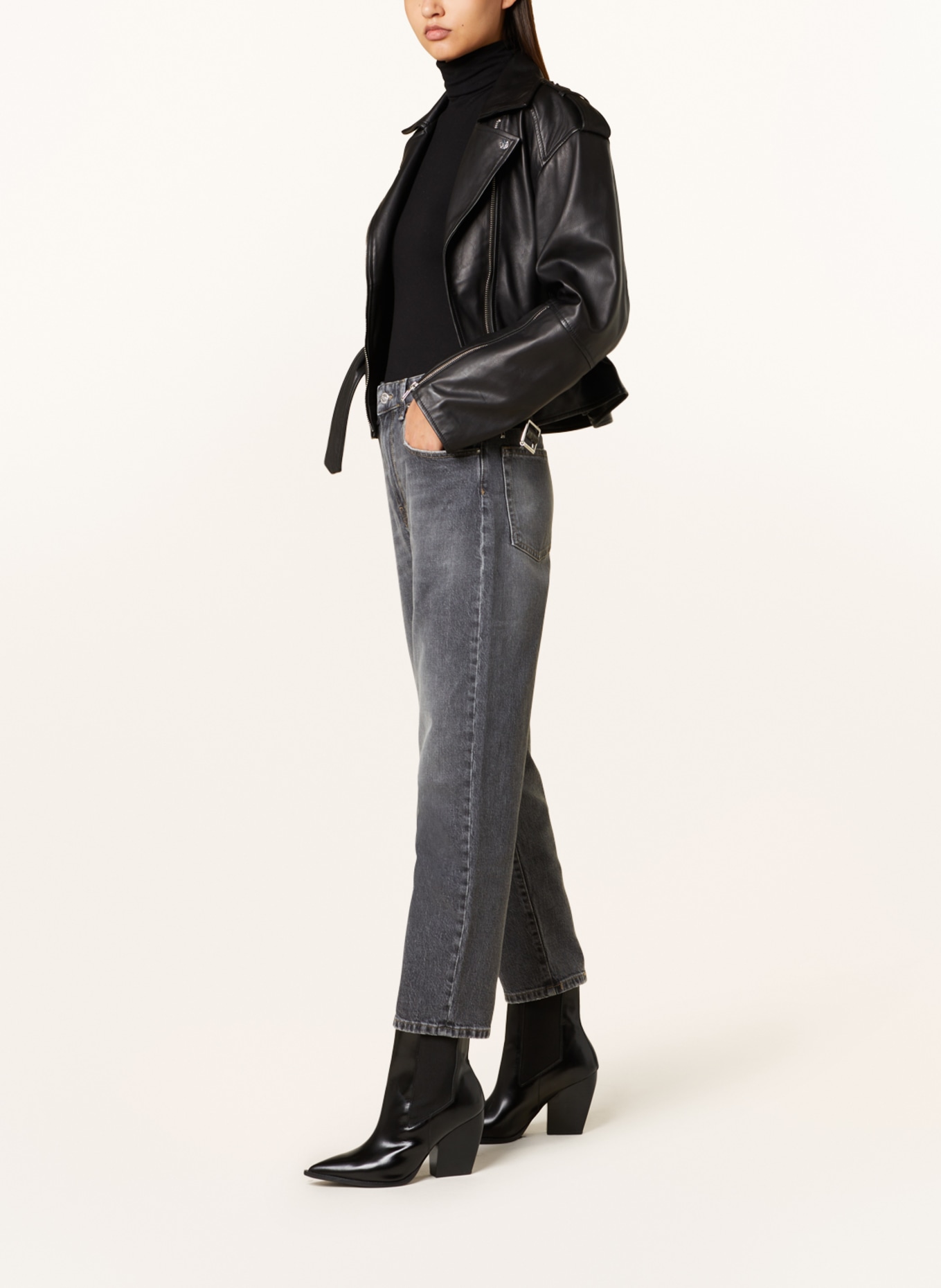THE.NIM STANDARD 7/8 jeans COURTNEY, Color: W804-BRK GREY (Image 4)