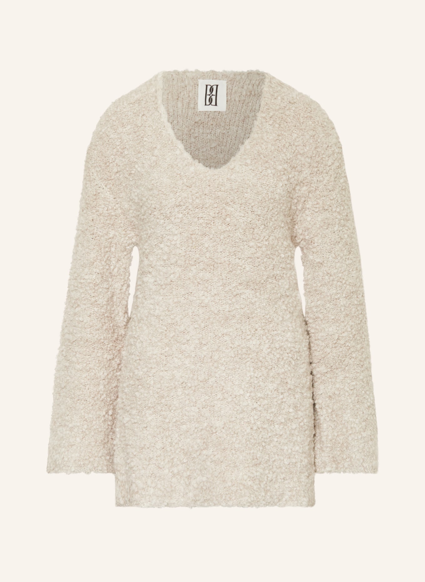 BY MALENE BIRGER Sweater KARL with alpaca and mohair, Color: LIGHT GRAY (Image 1)