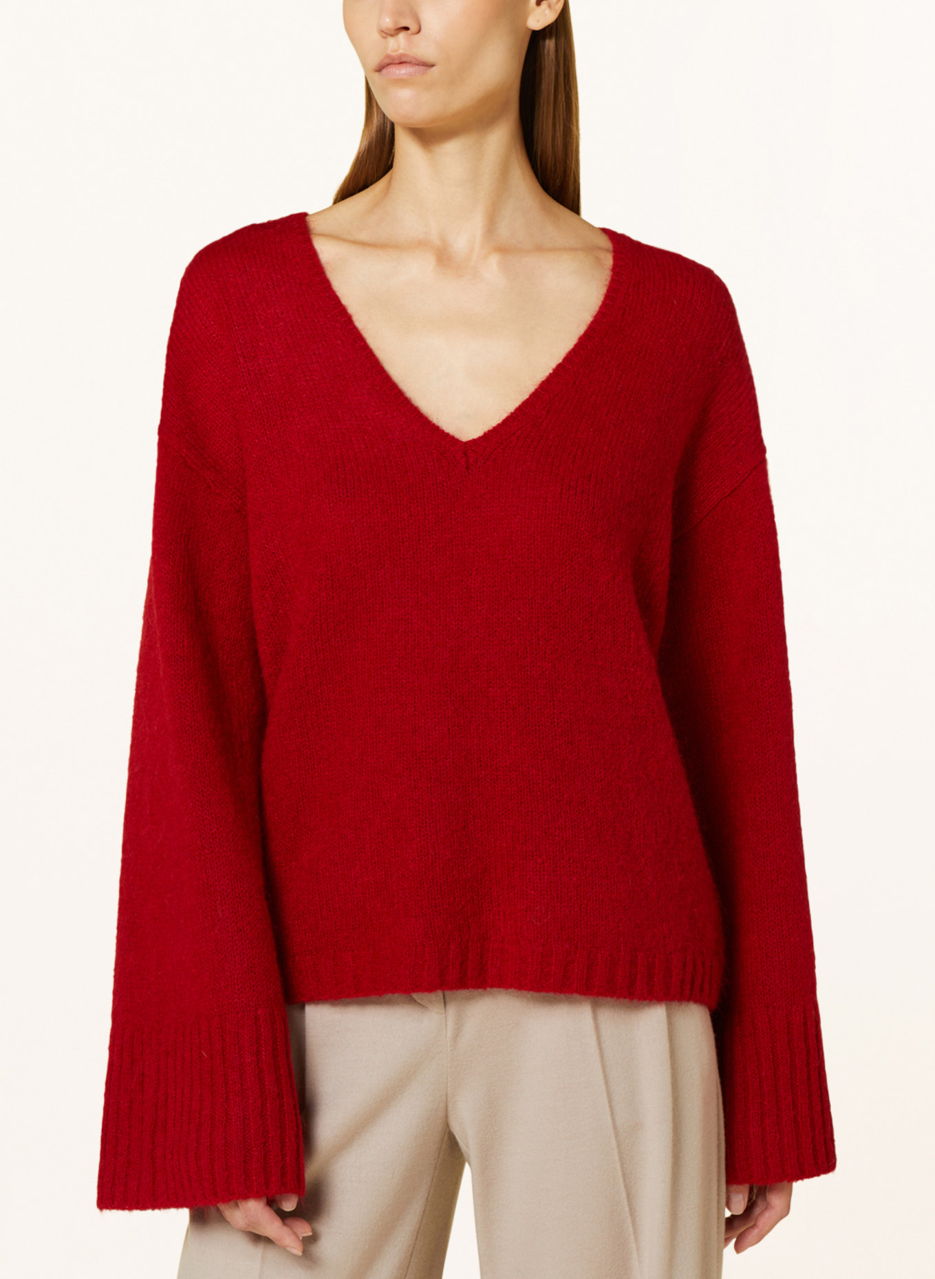 BY MALENE BIRGER Sweater CIMONE with mohair, Color: RED (Image 4)