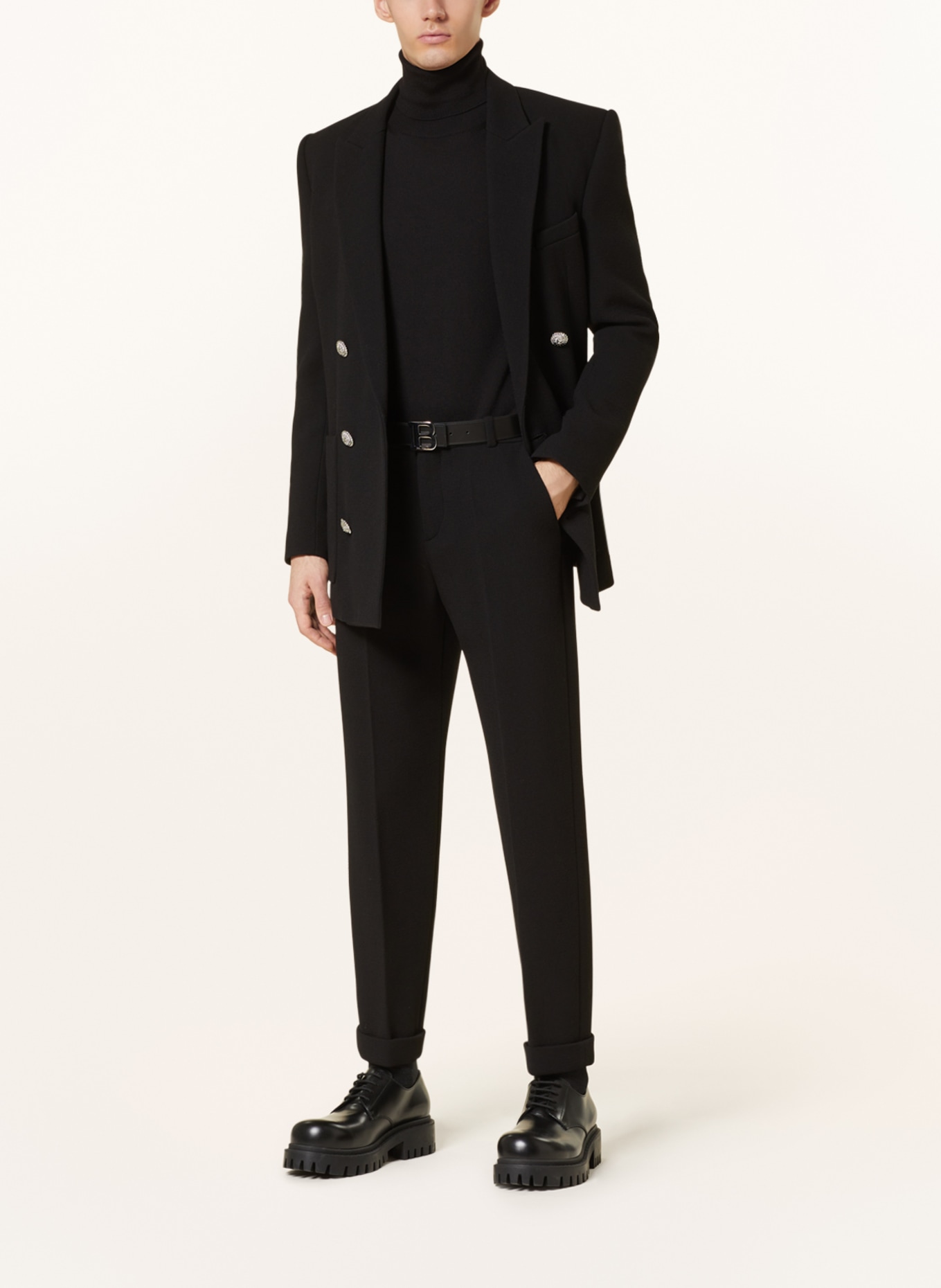 BALMAIN Suit trousers regular fit, Color: BLACK (Image 2)