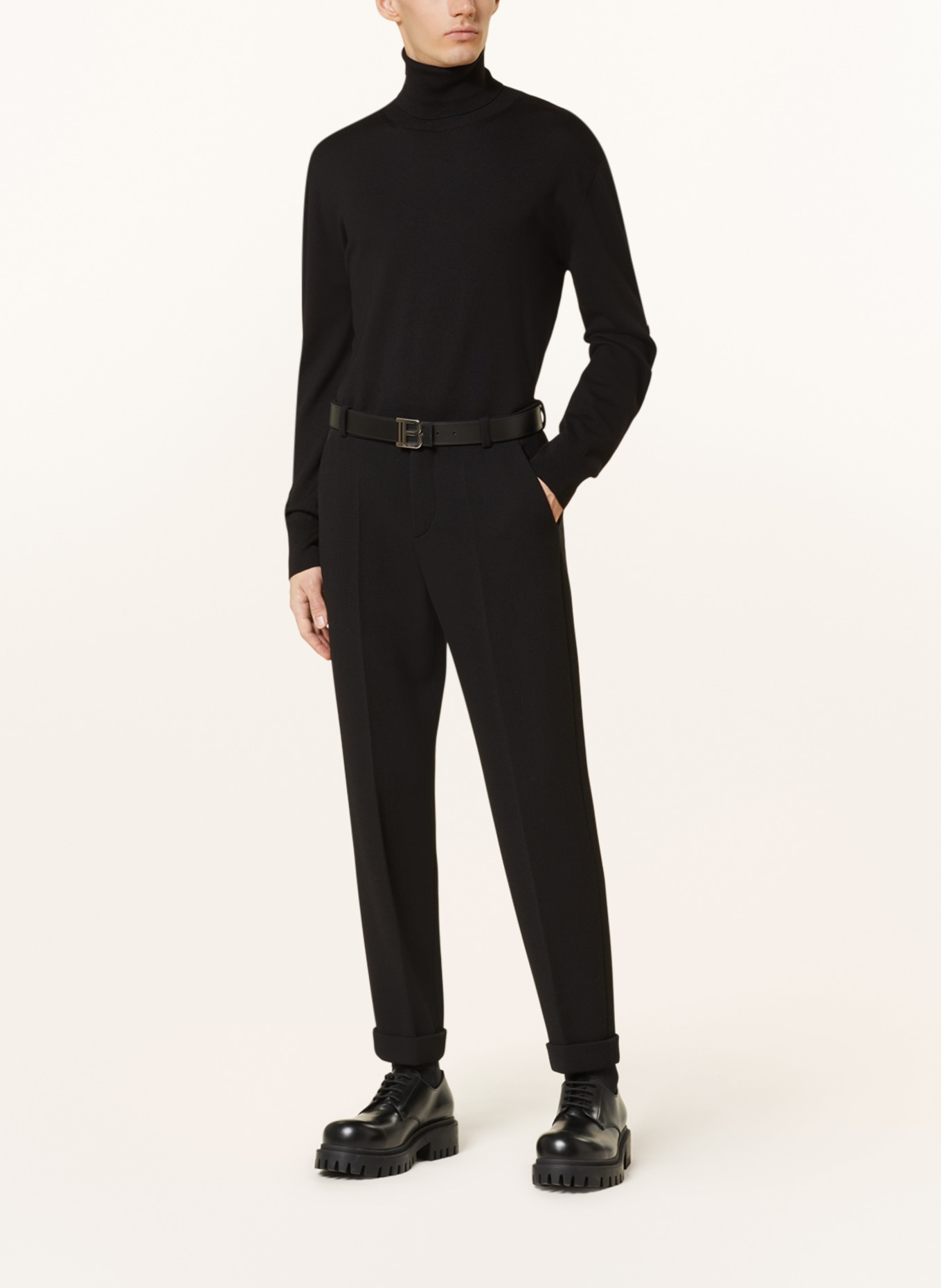 BALMAIN Suit trousers regular fit, Color: BLACK (Image 3)