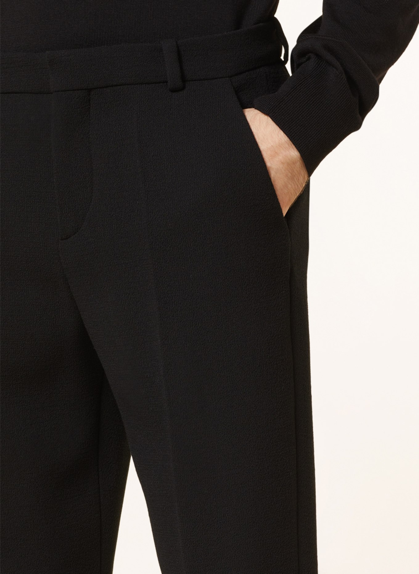 BALMAIN Spodnie garniturowe regular fit, Kolor: CZARNY (Obrazek 6)