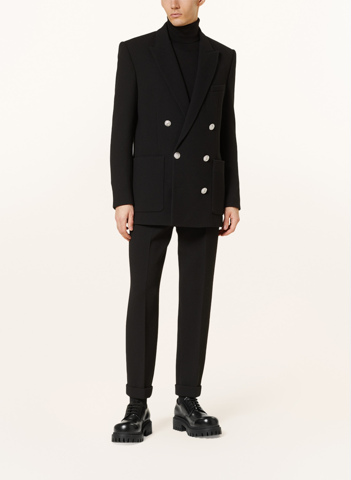 BALMAIN Suit jacket regular fit, Color: BLACK (Image 2)
