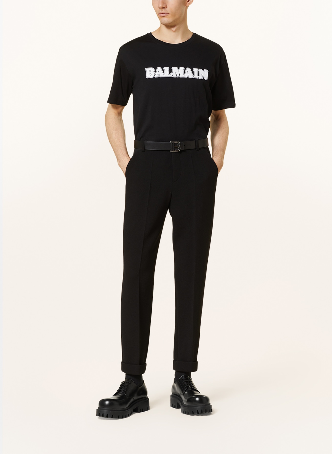 BALMAIN T-shirt, Color: BLACK/ WHITE (Image 2)