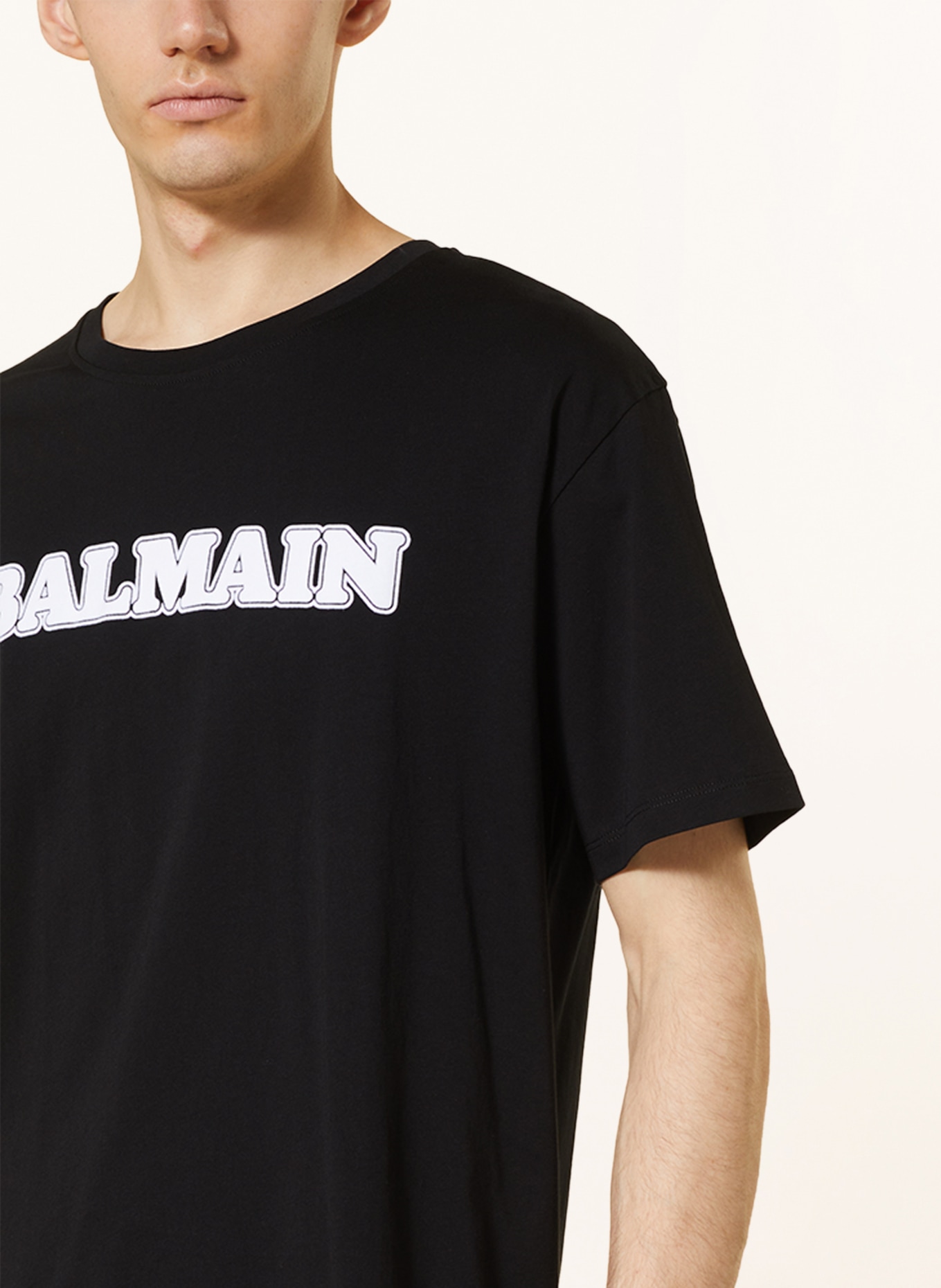 BALMAIN T-shirt, Color: BLACK/ WHITE (Image 4)