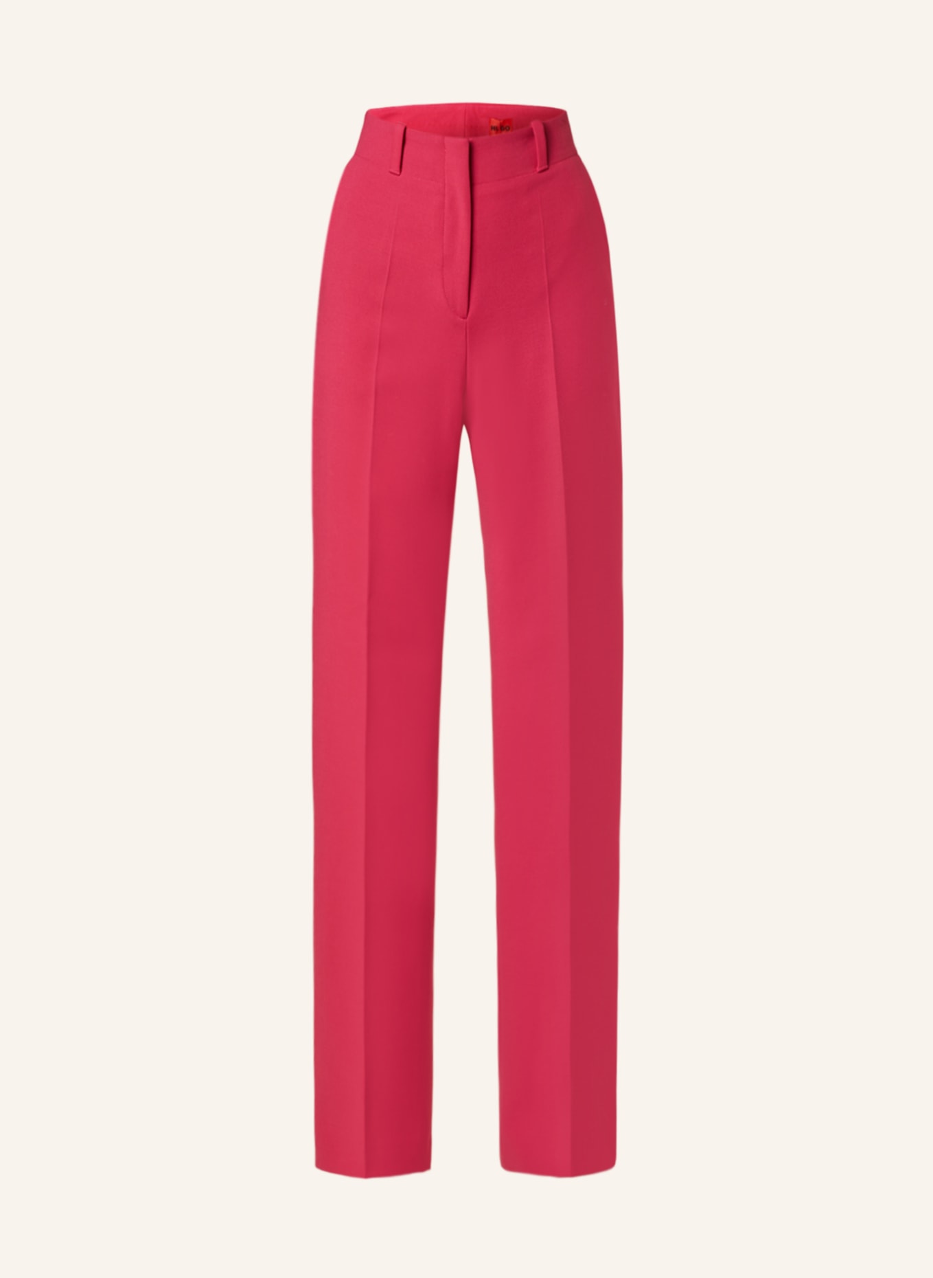 HUGO Wide leg trousers HULANA, Color: PINK (Image 1)