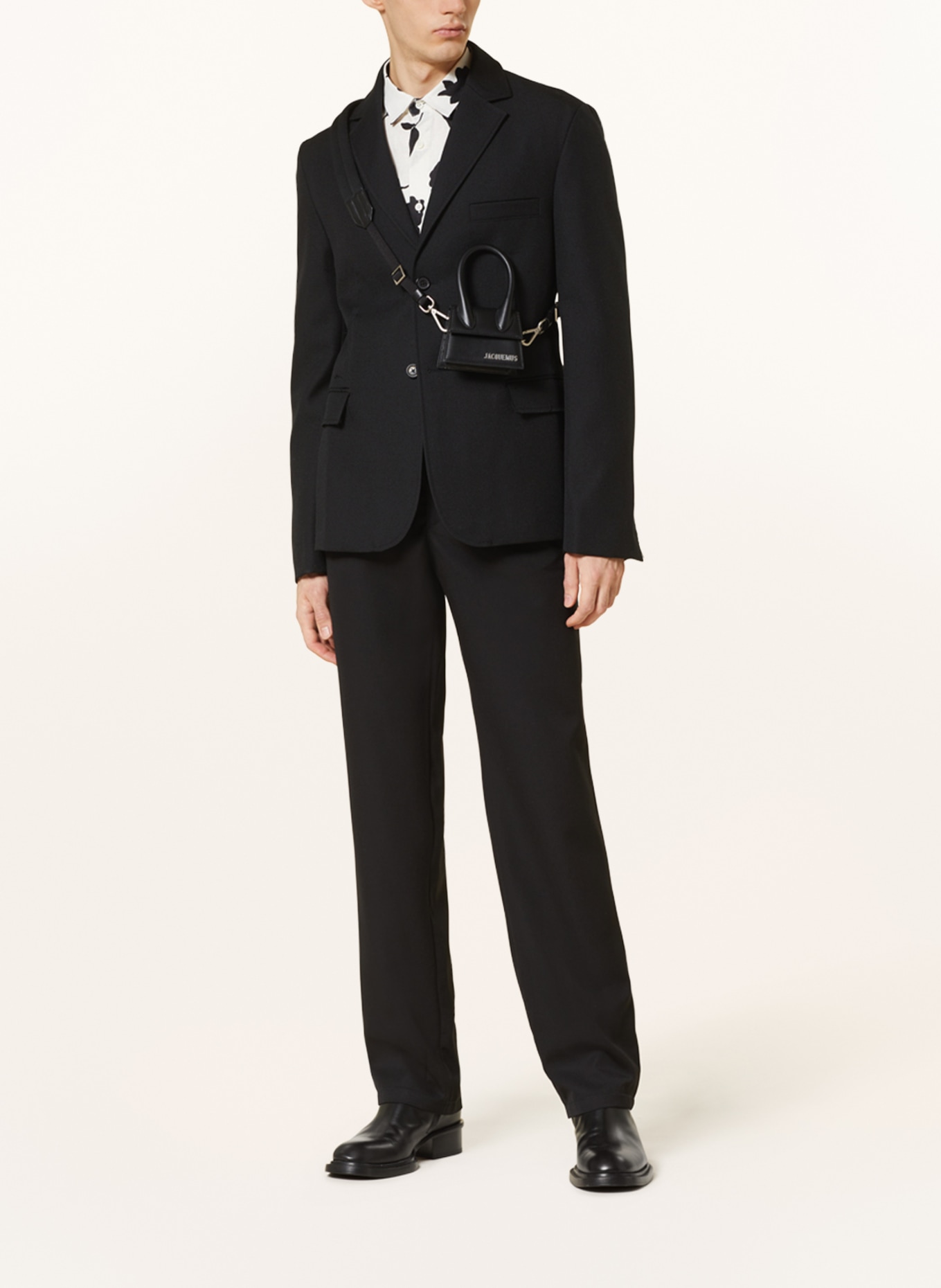 JACQUEMUS Suit trousers LE PANTALON PICCINNI regular fit, Color: BLACK (Image 2)