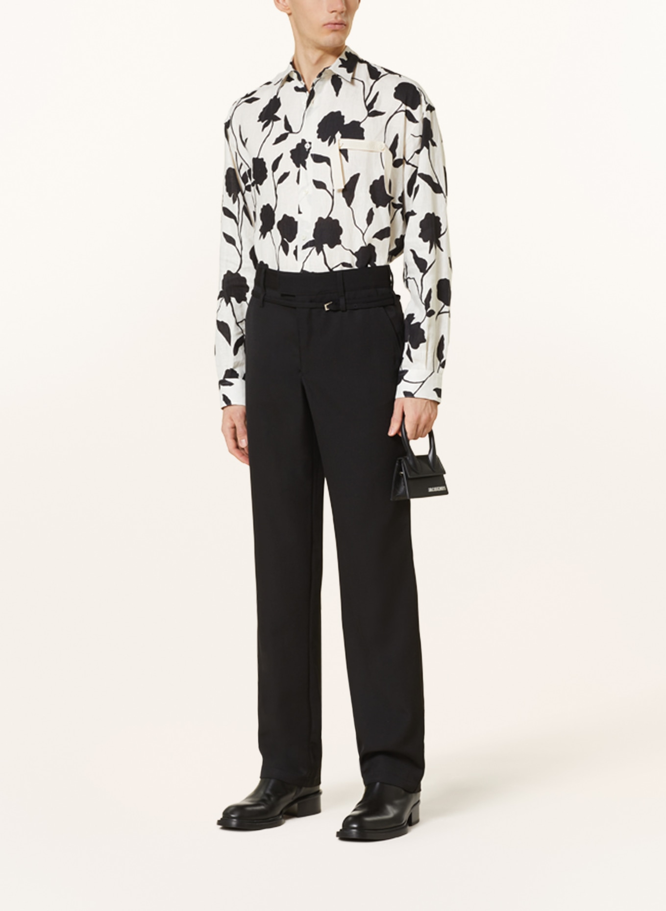 JACQUEMUS Suit trousers LE PANTALON PICCINNI regular fit, Color: BLACK (Image 3)