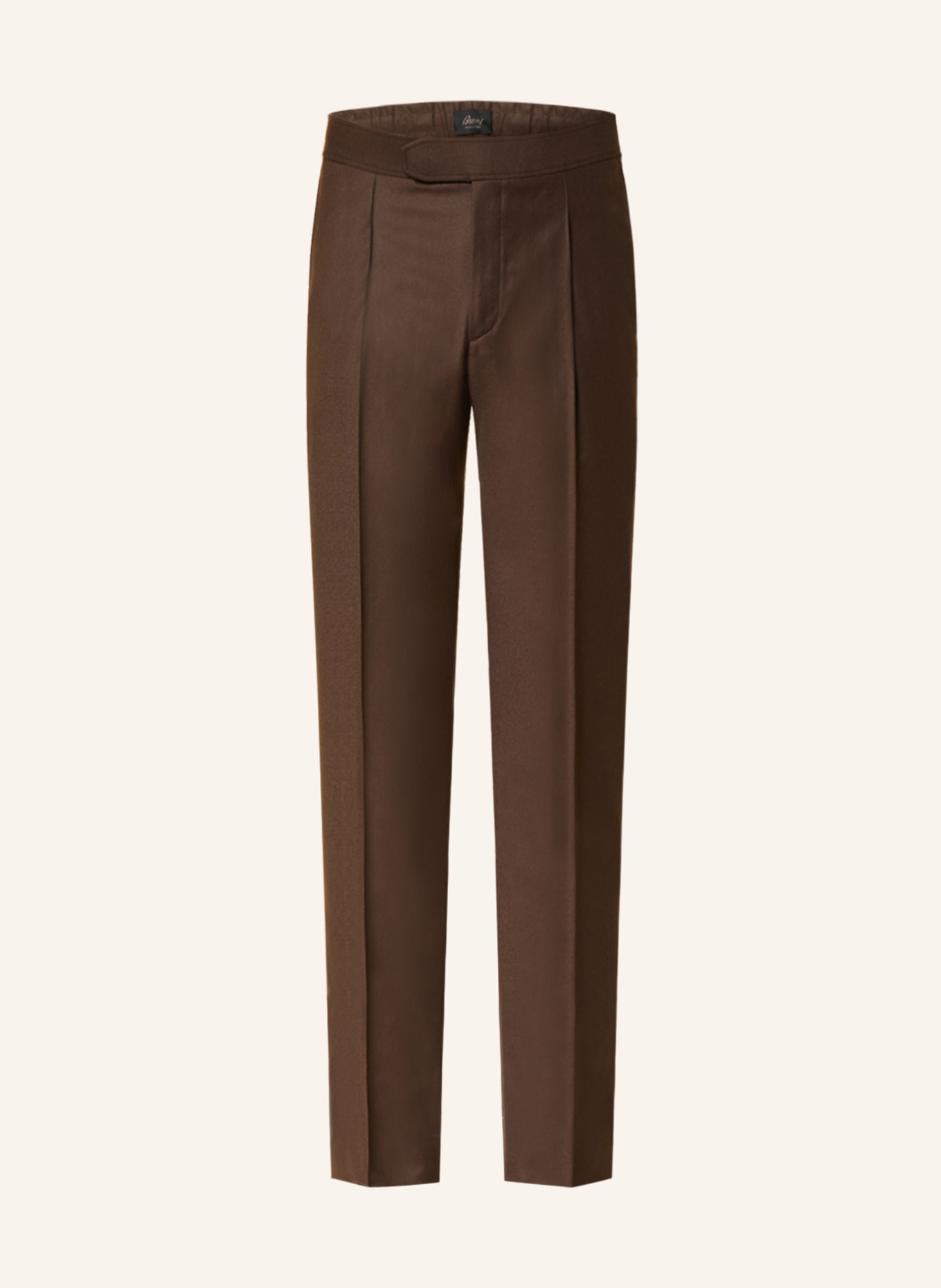 Brown silk, cashmere and linen Zante trousers | Brioni® IN Official Store