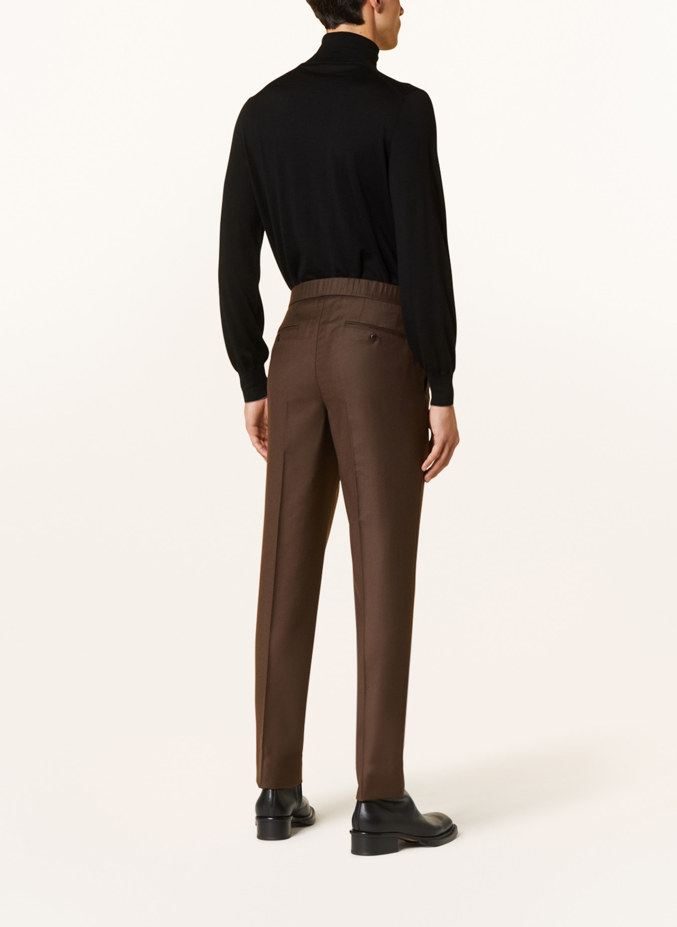 Brioni Trousers MELBOURNE regular fit, Color: DARK BROWN (Image 3)