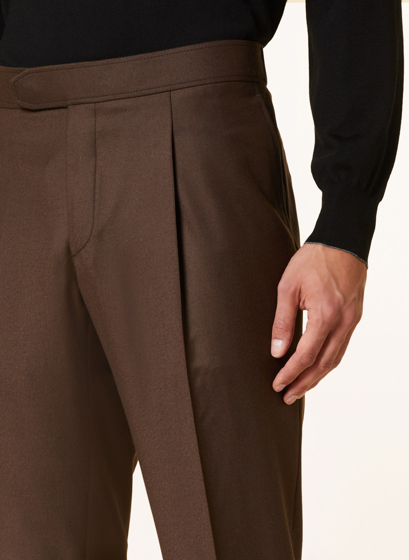Brioni Trousers MELBOURNE regular fit, Color: DARK BROWN (Image 5)