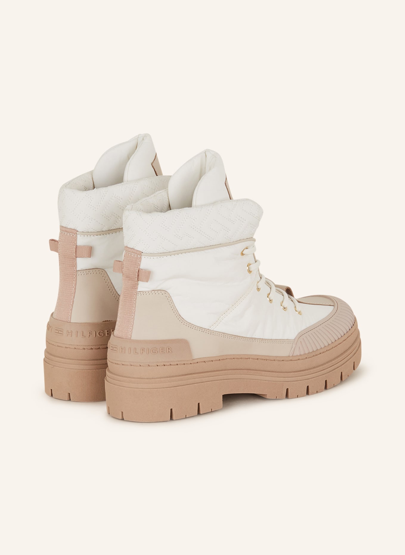 TOMMY HILFIGER Lace-up boots, Color: WHITE/ BEIGE (Image 2)