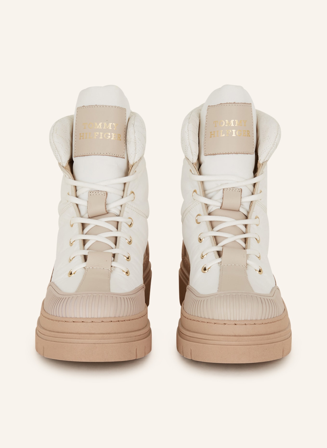 TOMMY HILFIGER Lace-up boots, Color: WHITE/ BEIGE (Image 3)