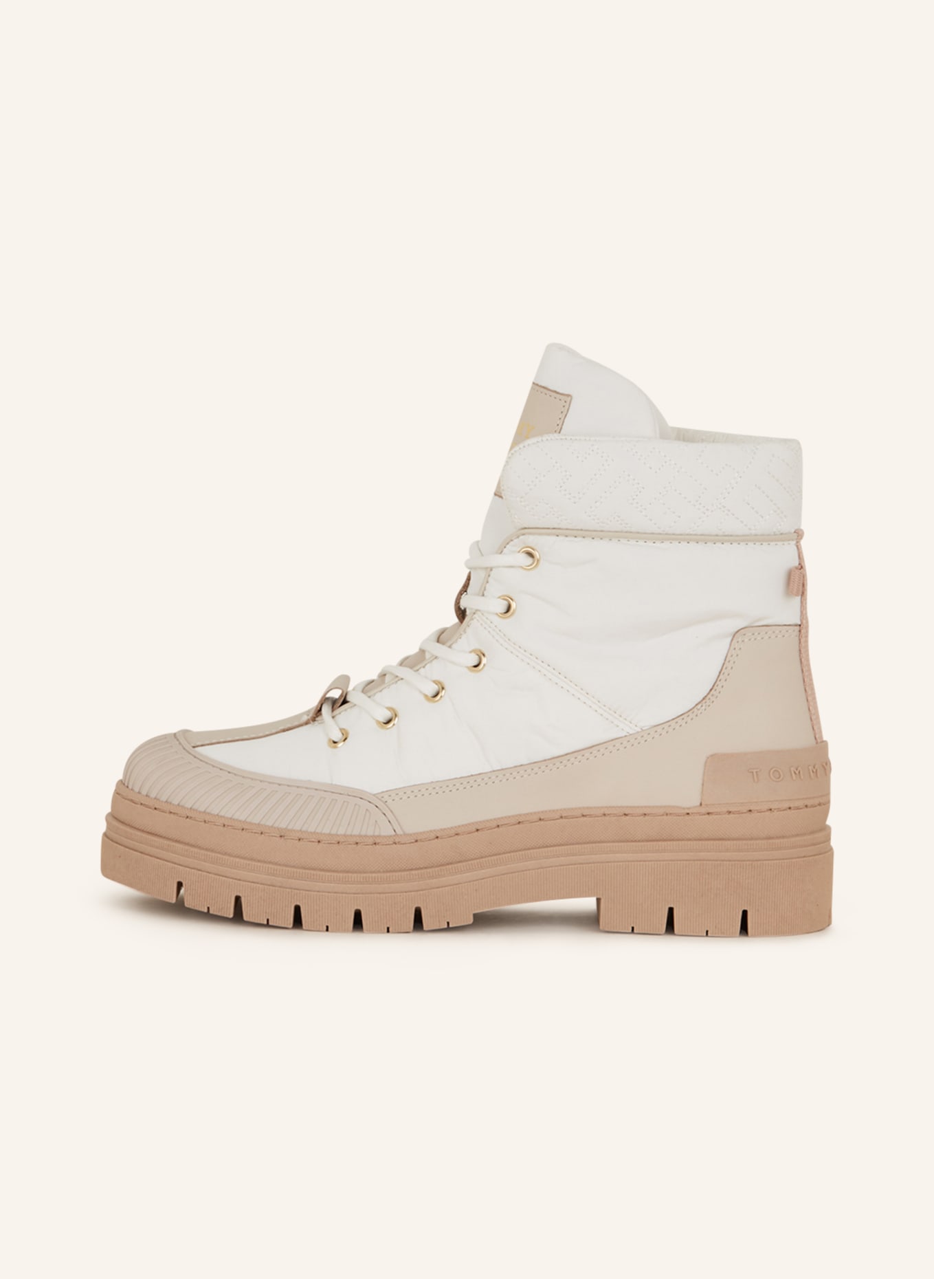 TOMMY HILFIGER Lace-up boots, Color: WHITE/ BEIGE (Image 4)
