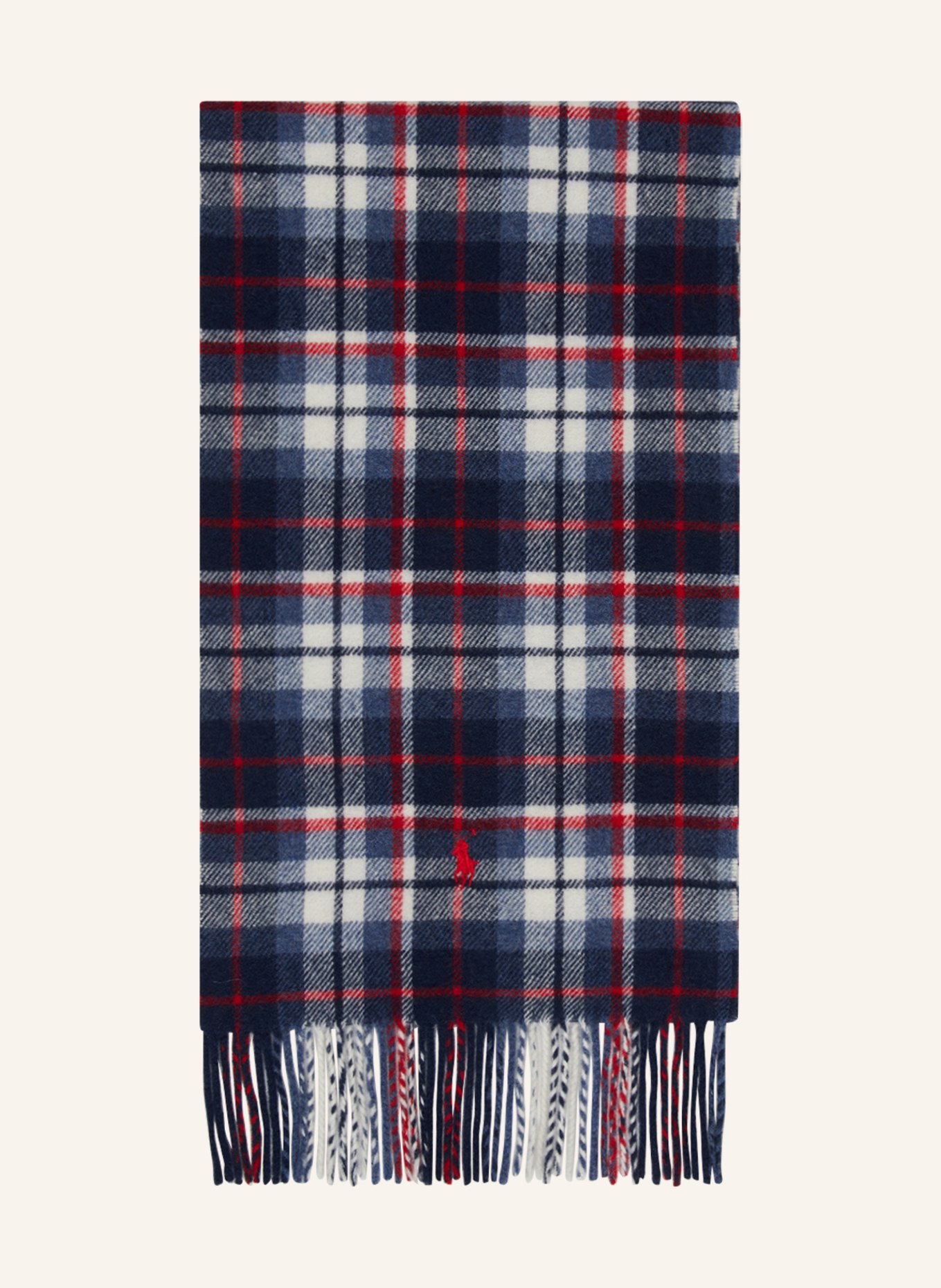 POLO RALPH LAUREN Scarf, Color: DARK BLUE/ WHITE/ RED (Image 1)