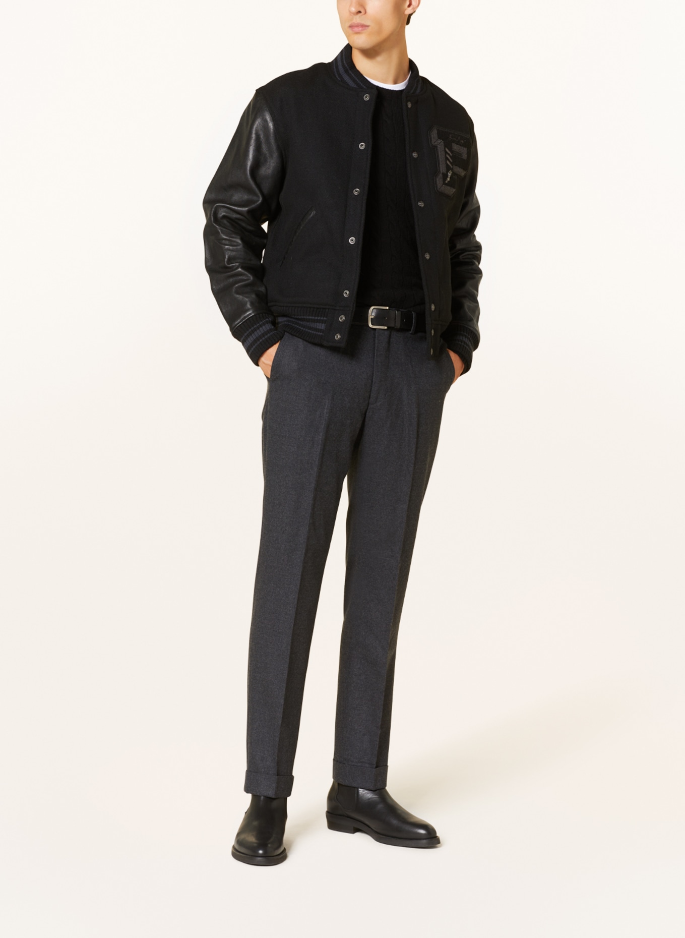 POLO RALPH LAUREN Flannel pants Regular Fit, Color: DARK GRAY (Image 2)