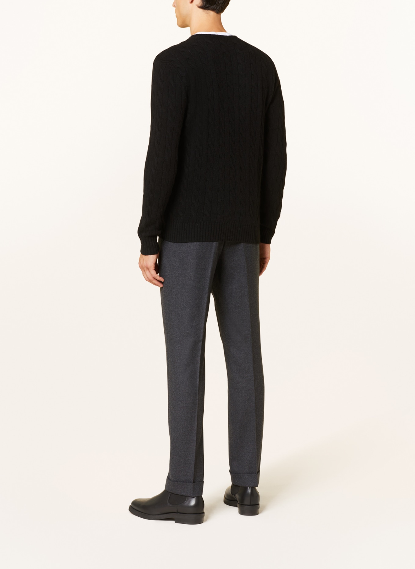 POLO RALPH LAUREN Flannel pants Regular Fit, Color: DARK GRAY (Image 3)