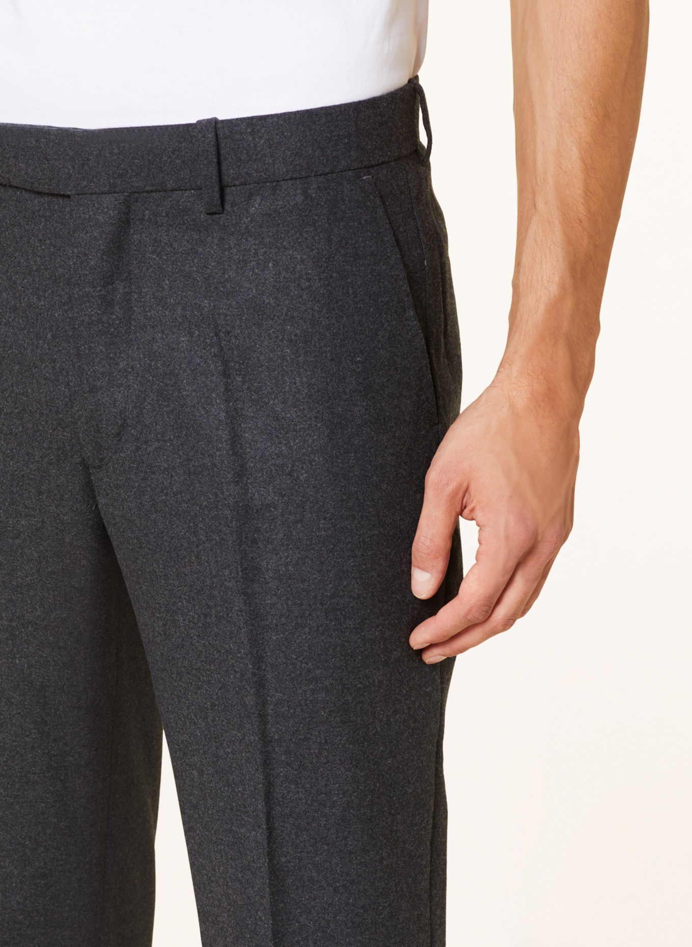 POLO RALPH LAUREN Flannel pants Regular Fit, Color: DARK GRAY (Image 5)