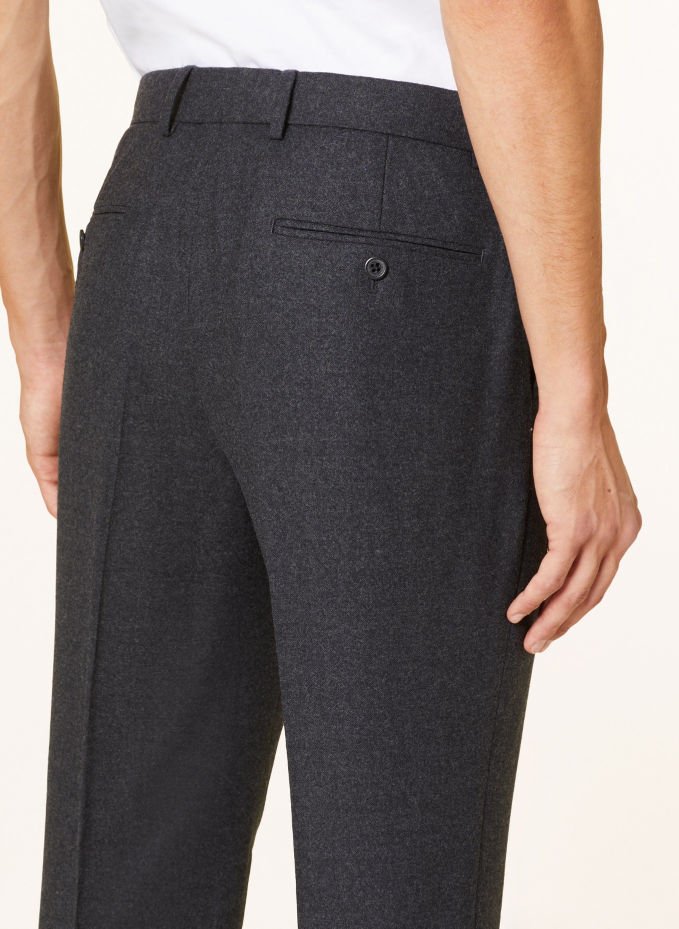 POLO RALPH LAUREN Spodnie flanelowe regular fit, Kolor: CZIEMNOSZARY (Obrazek 6)