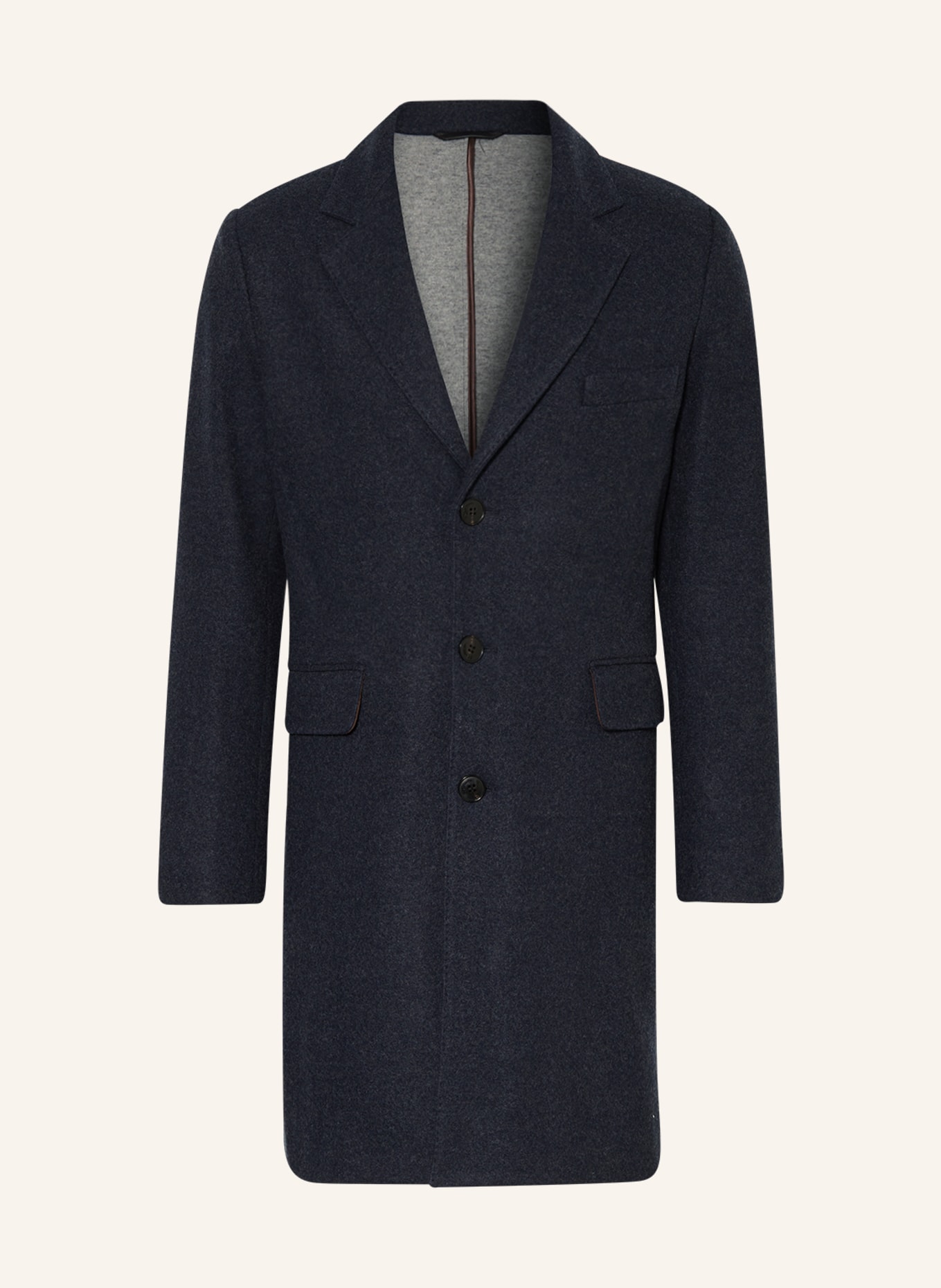 manzoni 24 Wool coat, Color: DARK BLUE (Image 1)